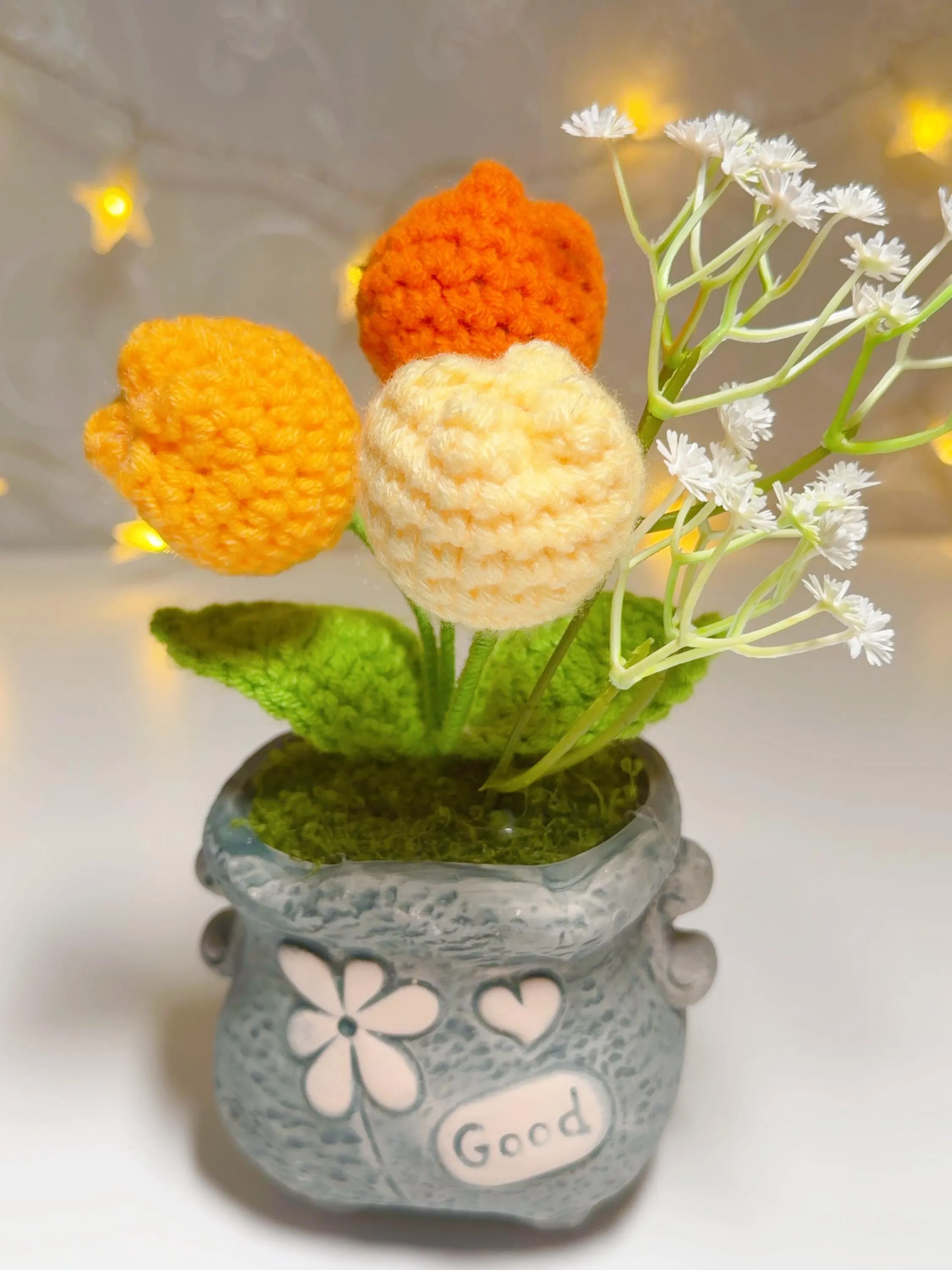 Crochet Potted Flower Decor, product photo 11