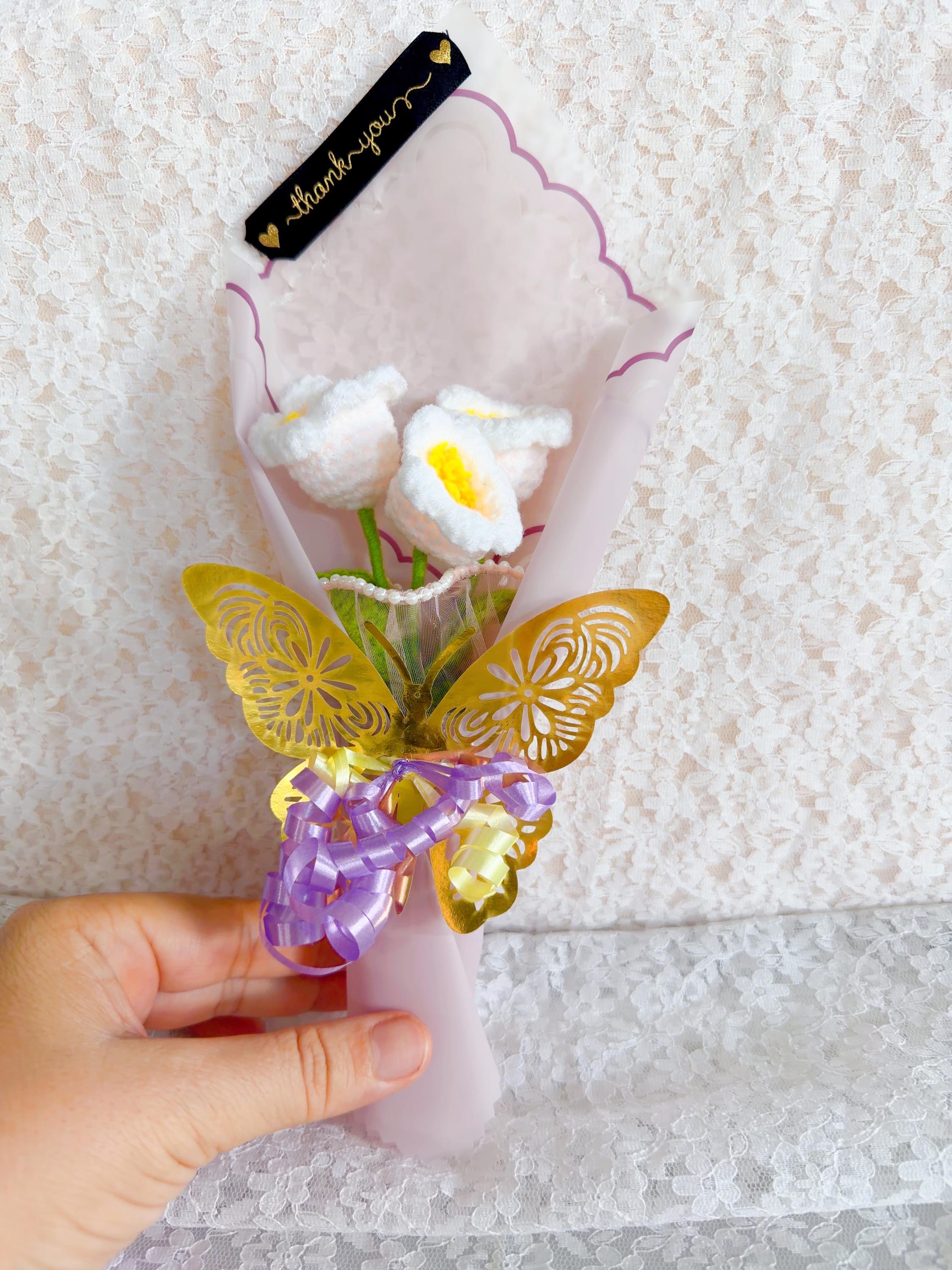 Crochet Lily of the Valley Bouquet, product photo 8