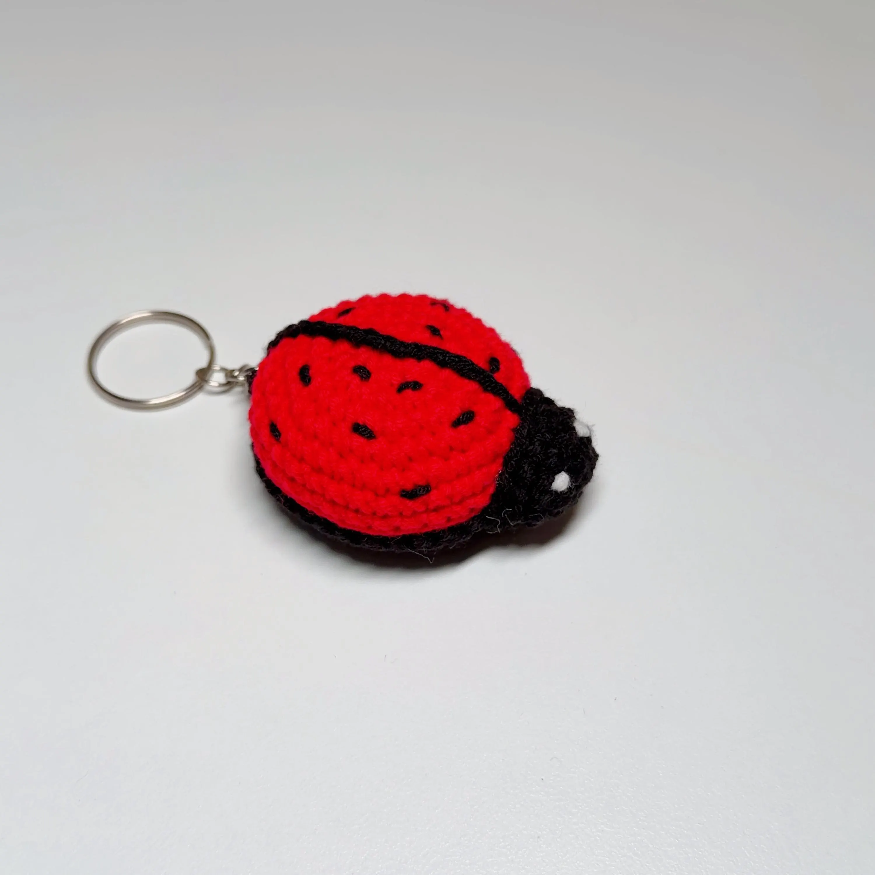 Handmade Crochet Ladybug Keychain, product photo 14