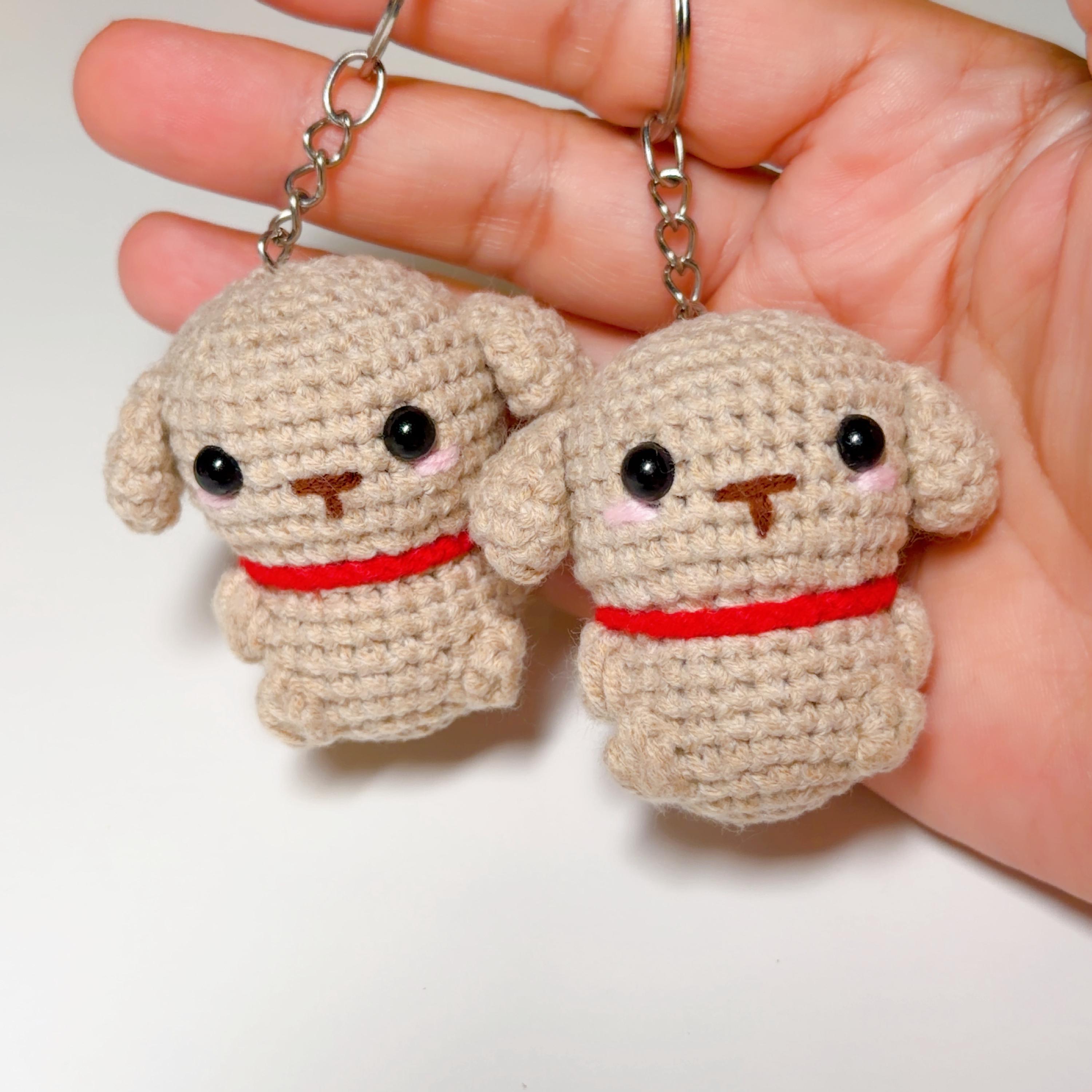 Crochet Dog Keychain, product photo 4