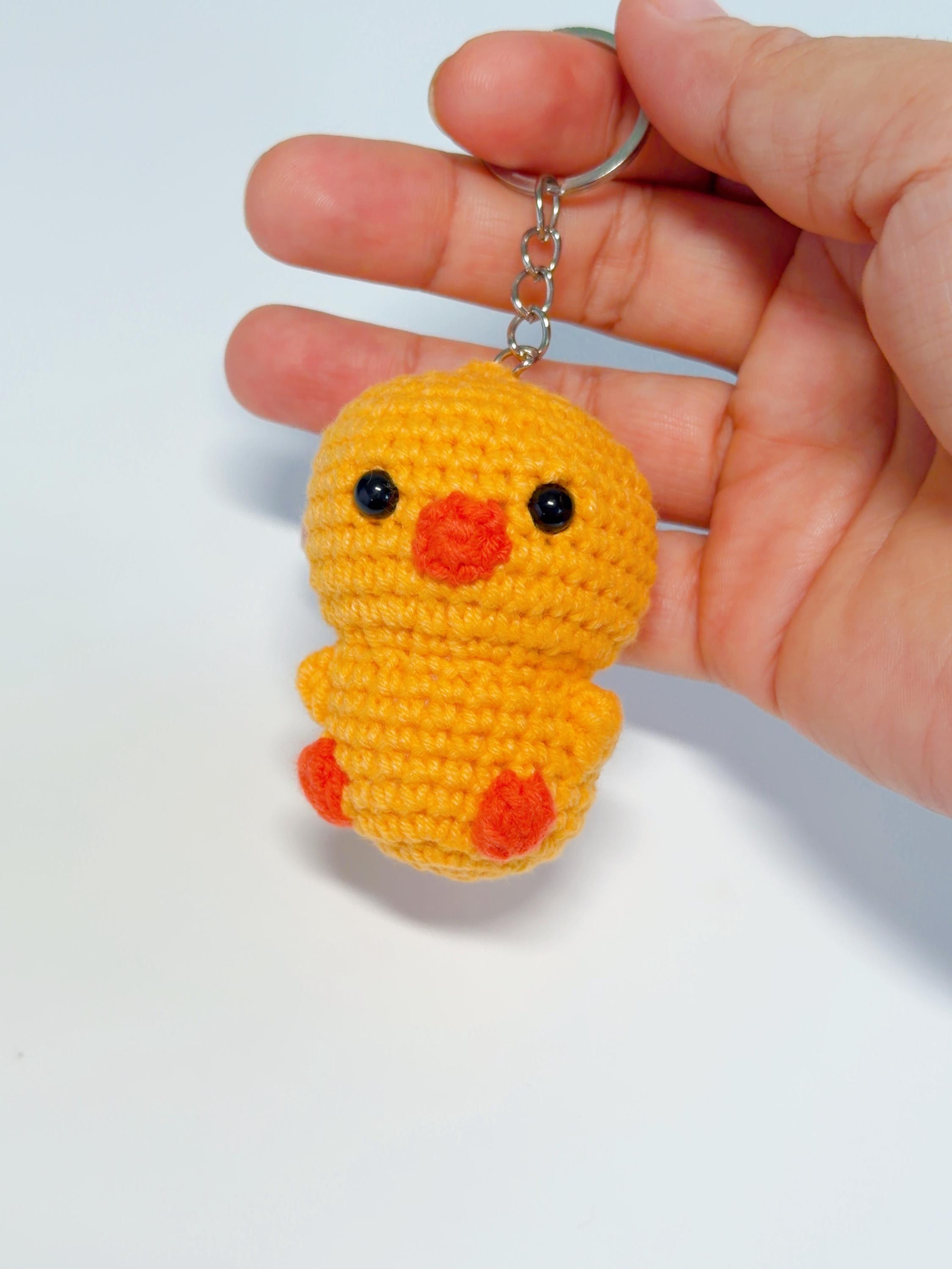 Handmade Amigurumi Duck Keychain, product photo 15