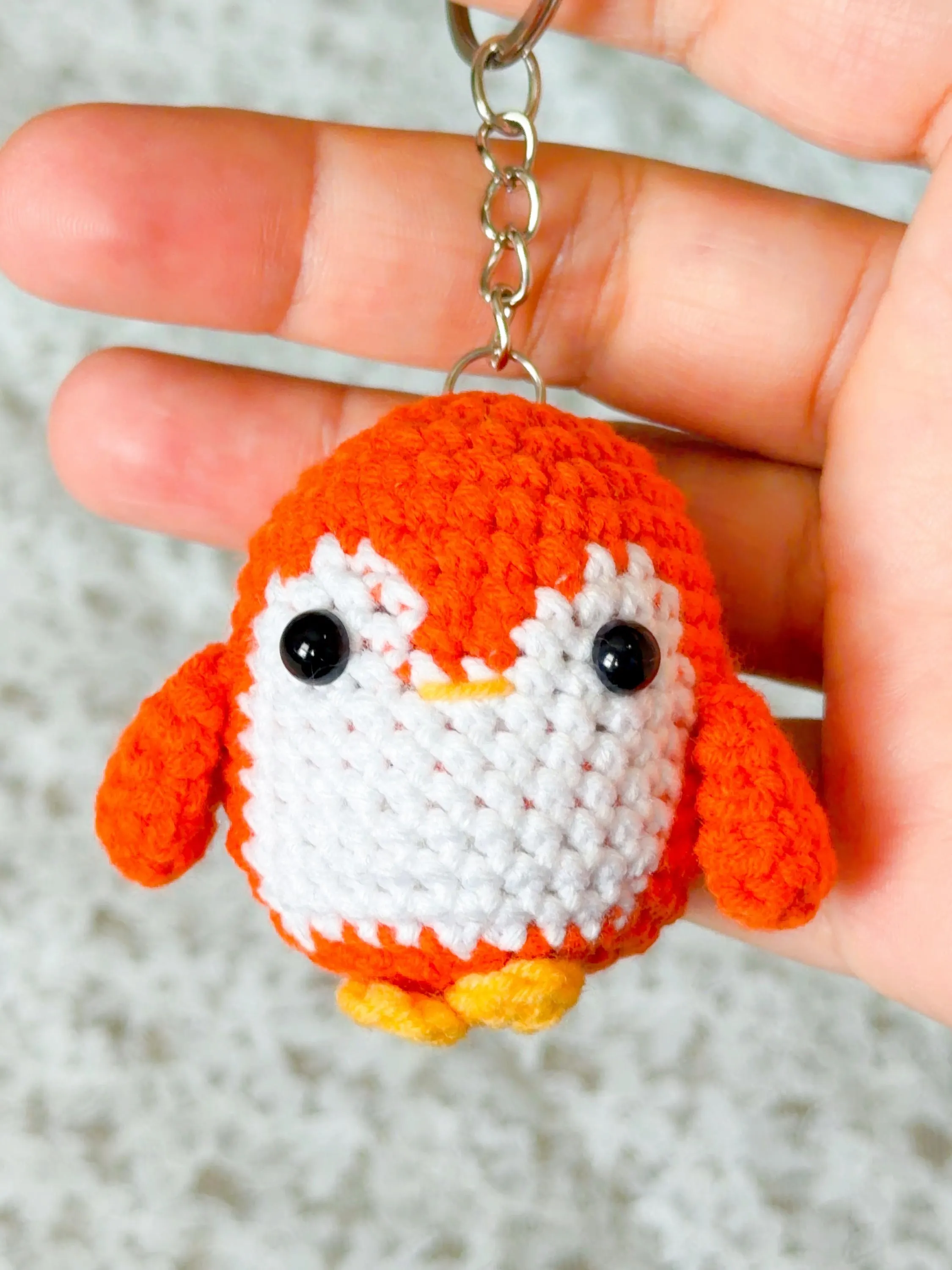 Crochet Penguin Amigurumi Keychain, product photo 14