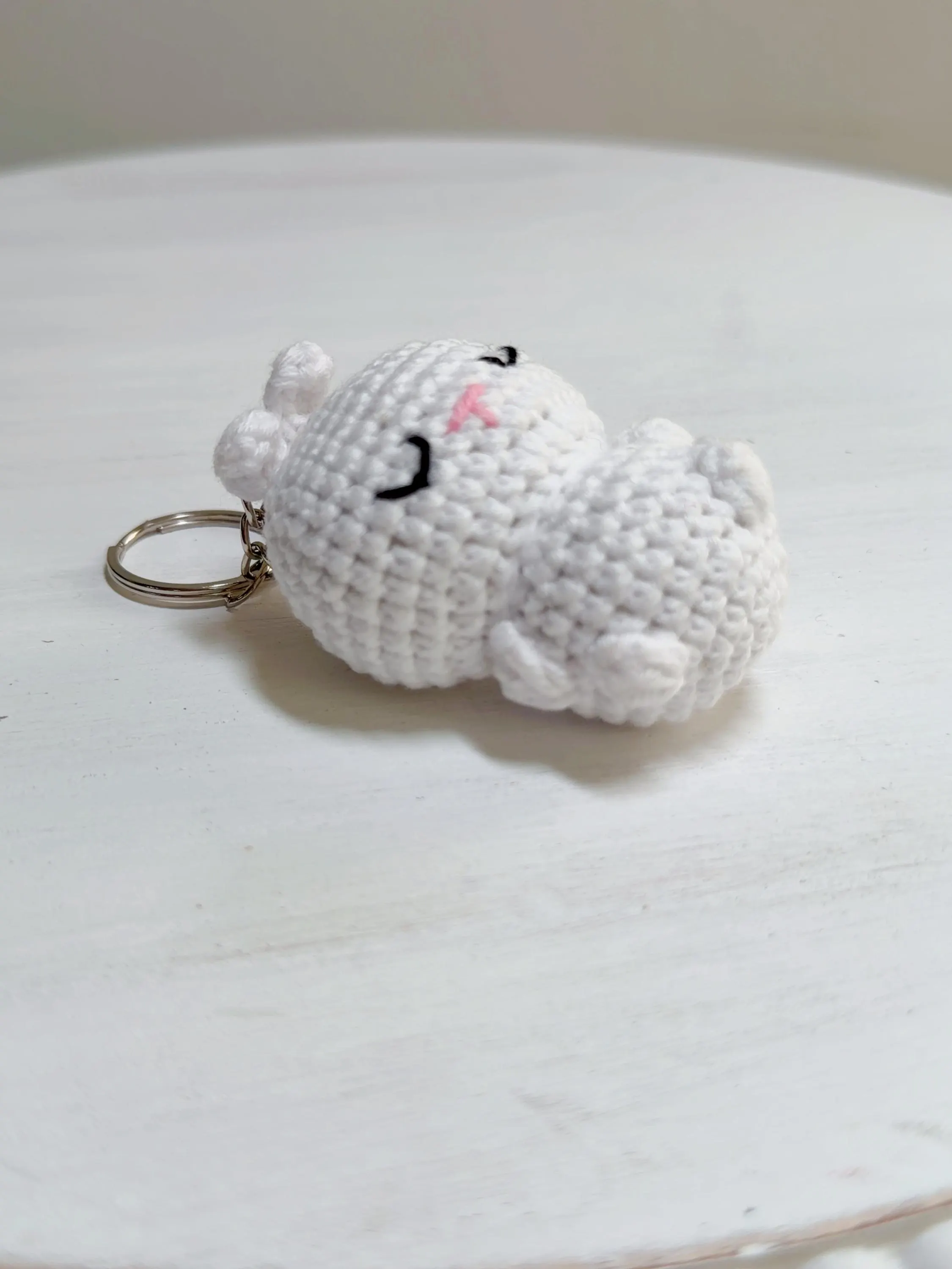 Crochet Bunny Keychain, product photo 4