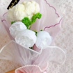 Handmade White Crochet Lily Flowers Bouquet, product photo 11