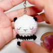 Crochet Panda Keychain, product photo 2