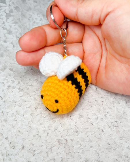 Crochet Bee Amigurumi Keychain, product photo 12