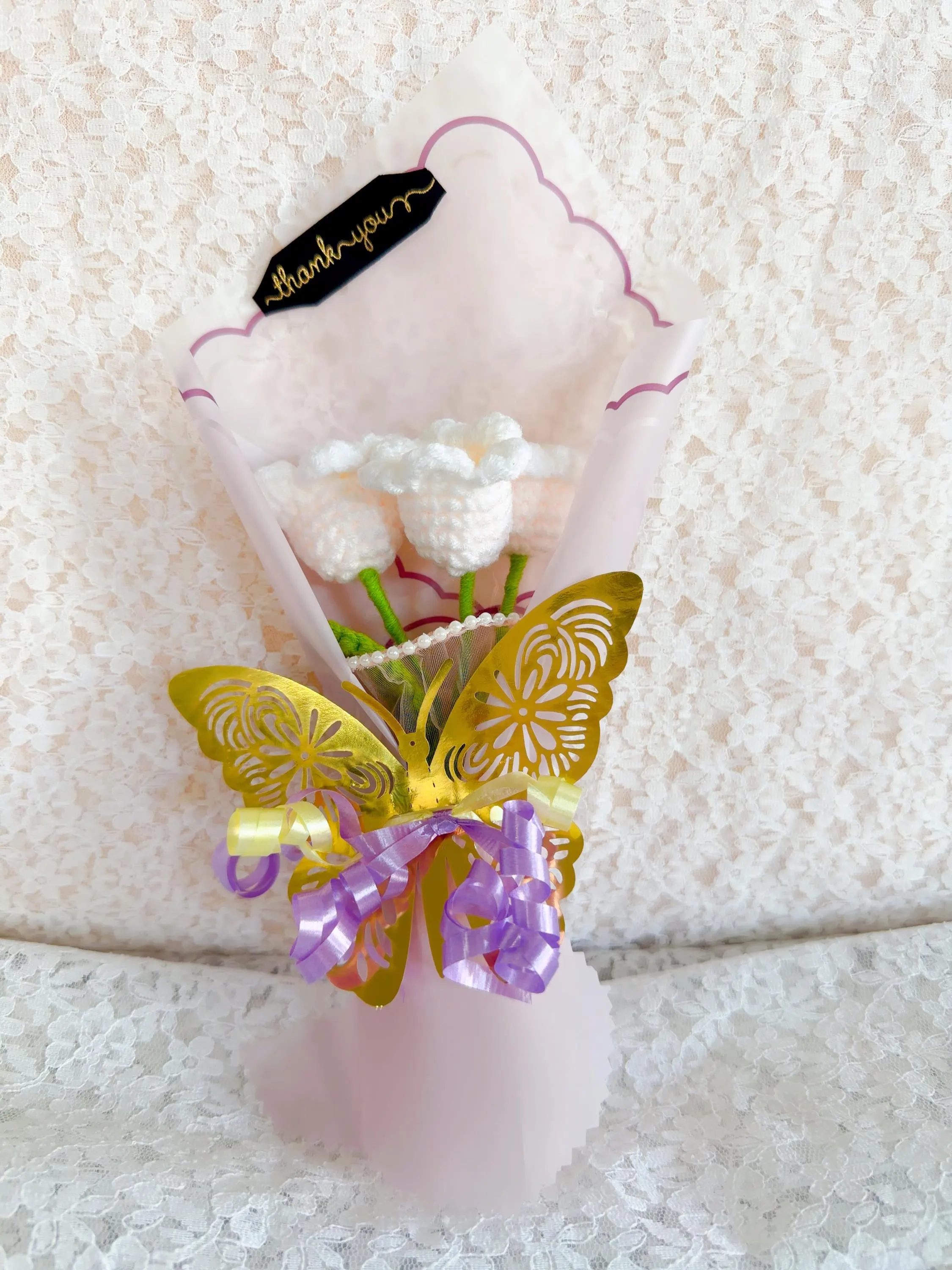 Crochet Lily of the Valley Bouquet, product photo 7