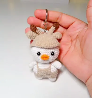 Crochet Duck Keychain, product photo 8