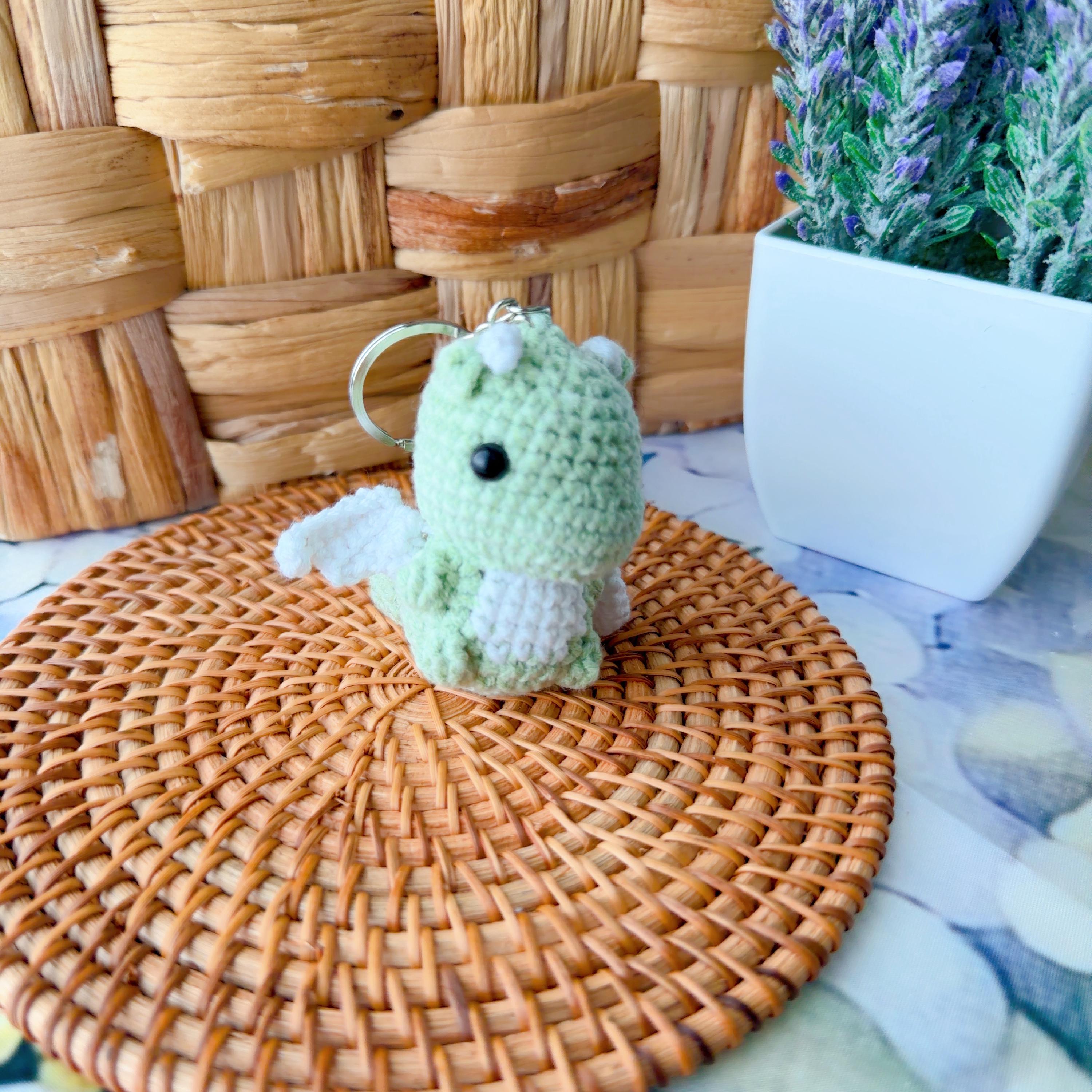 Cute Crochet Dragon Keychain, product photo 10