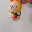 Costume Capybara Crochet Keychain, product photo 3