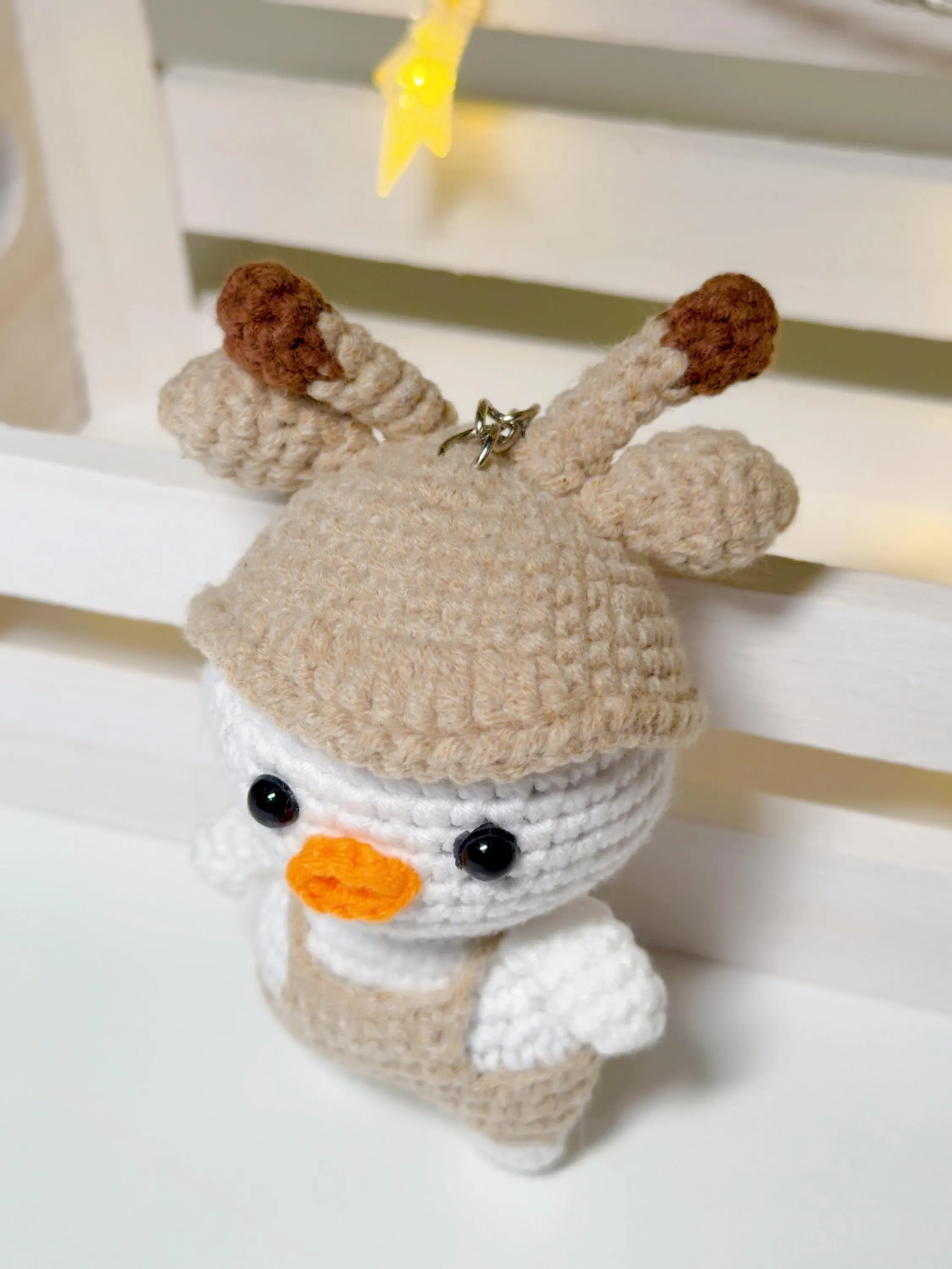 Crochet Duck Keychain, product photo 4