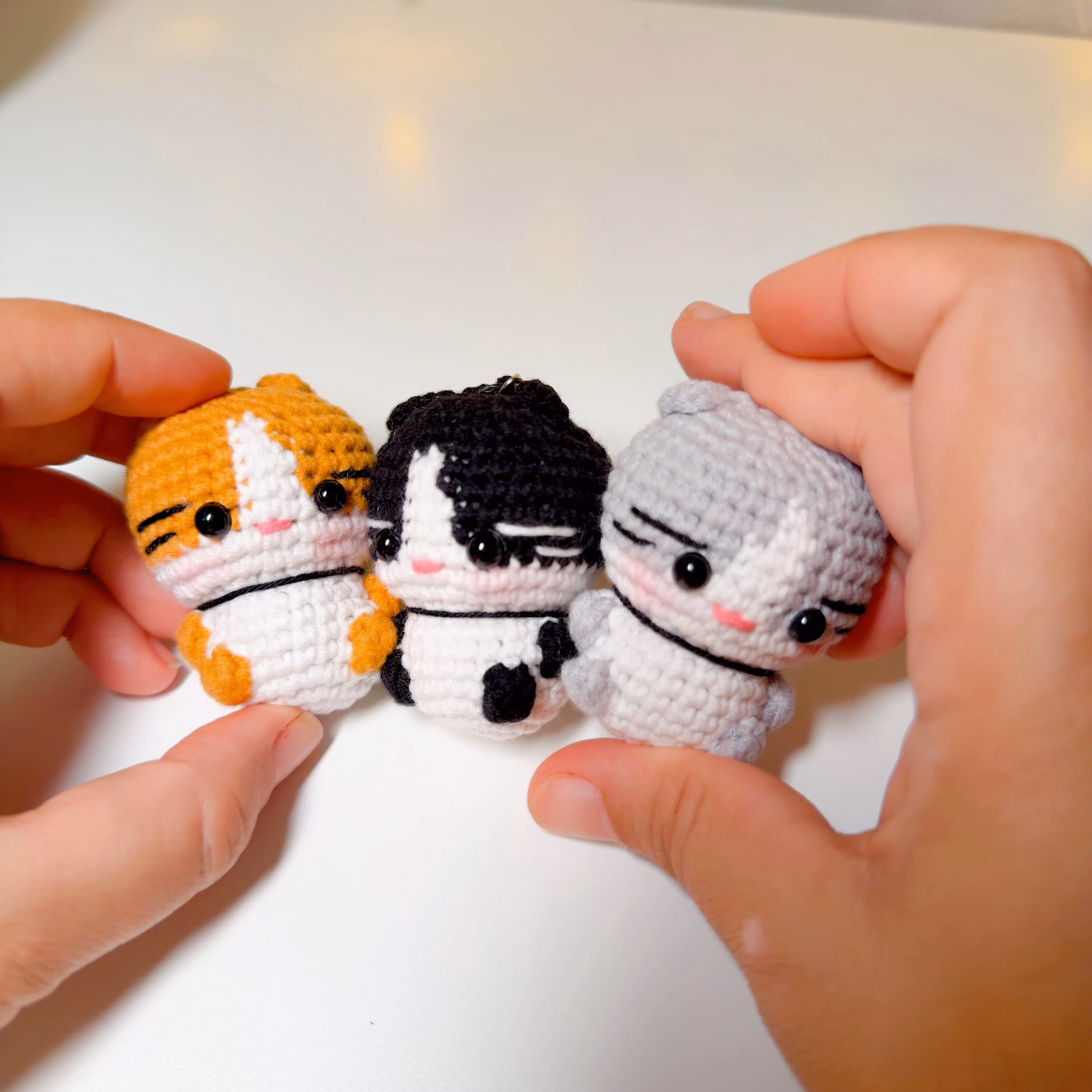 Crochet Cat Keychain, product photo 7