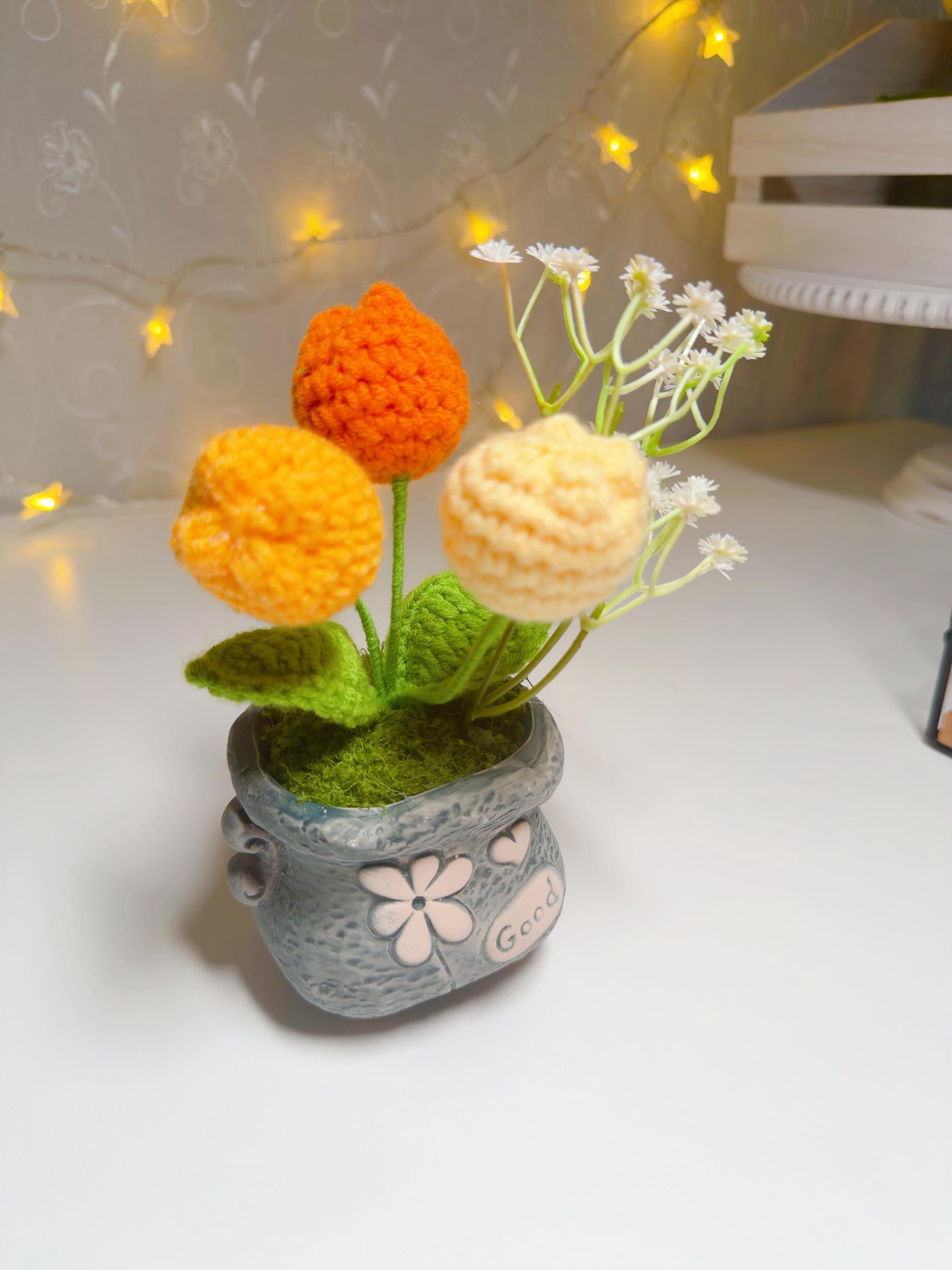 Crochet Potted Flower Decor, product photo 10