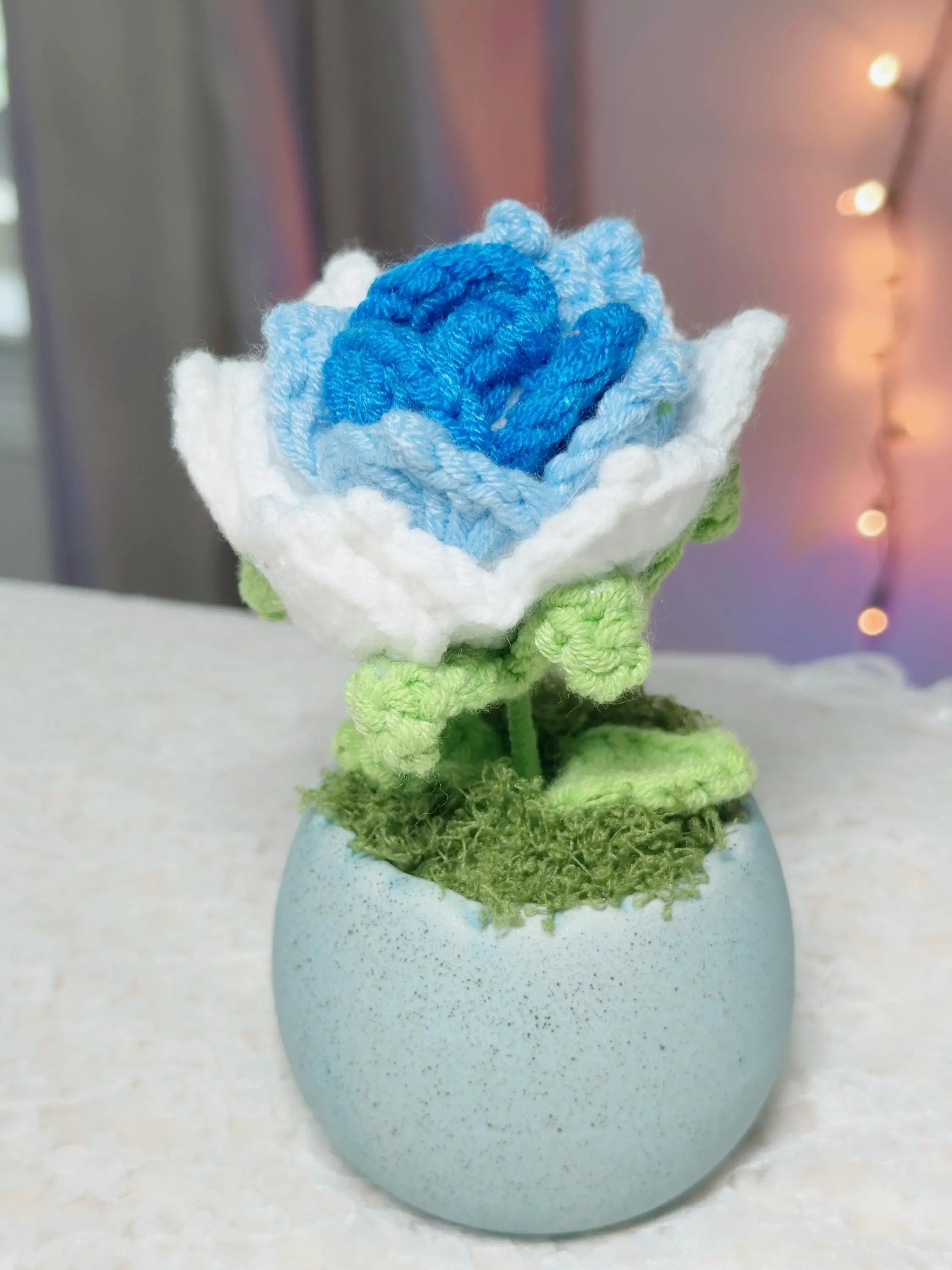 Crochet Rose in Ceramic Pot, product photo 11