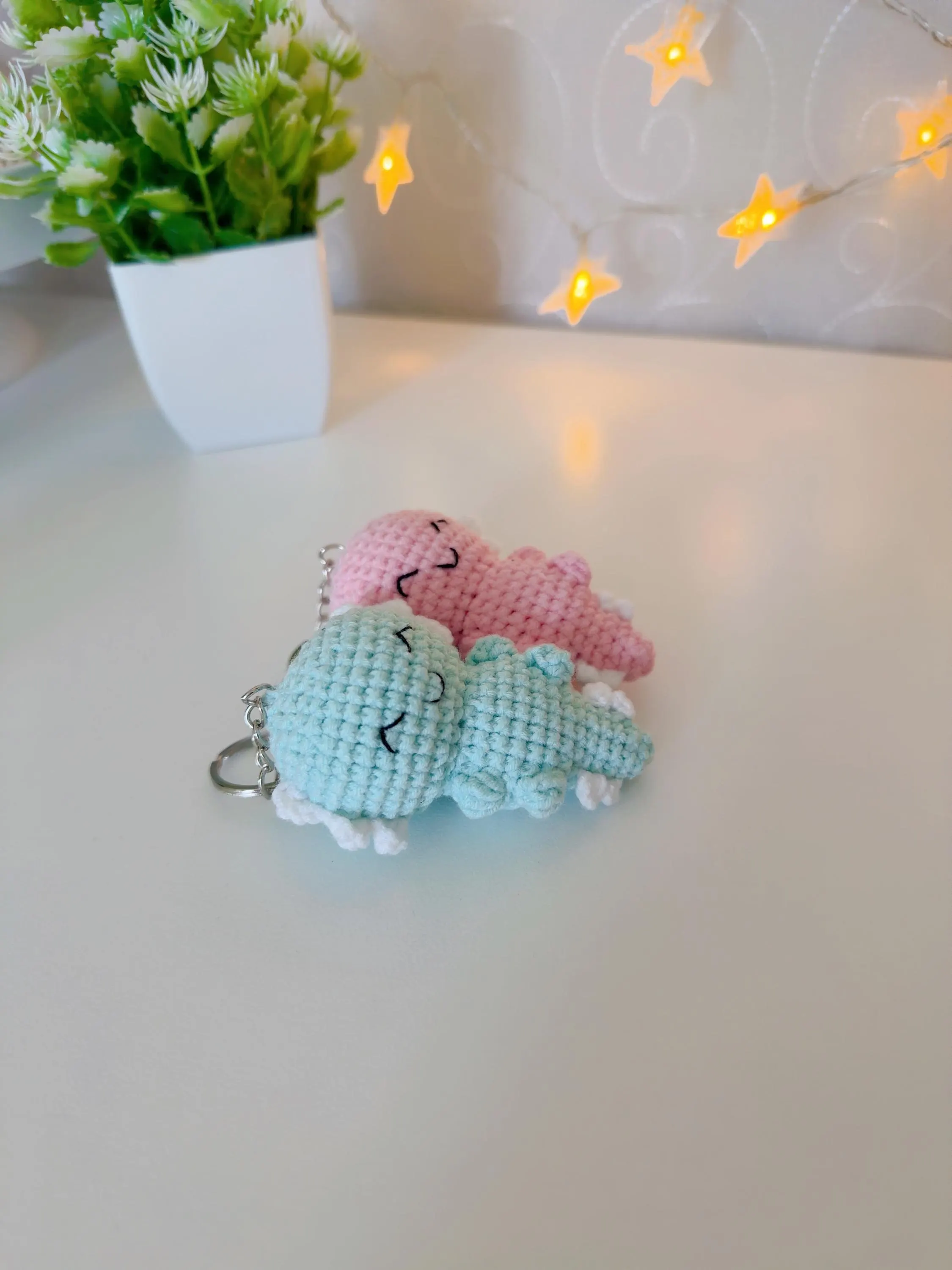 Crochet Axolotl Keychain, product photo 15