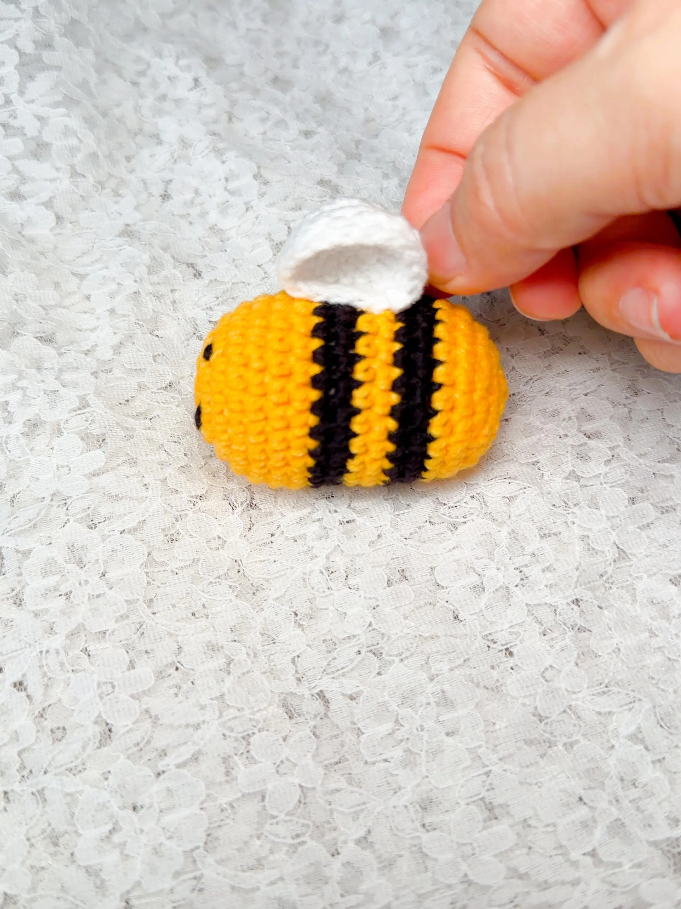 Crochet Bee Amigurumi Keychain, product photo 15