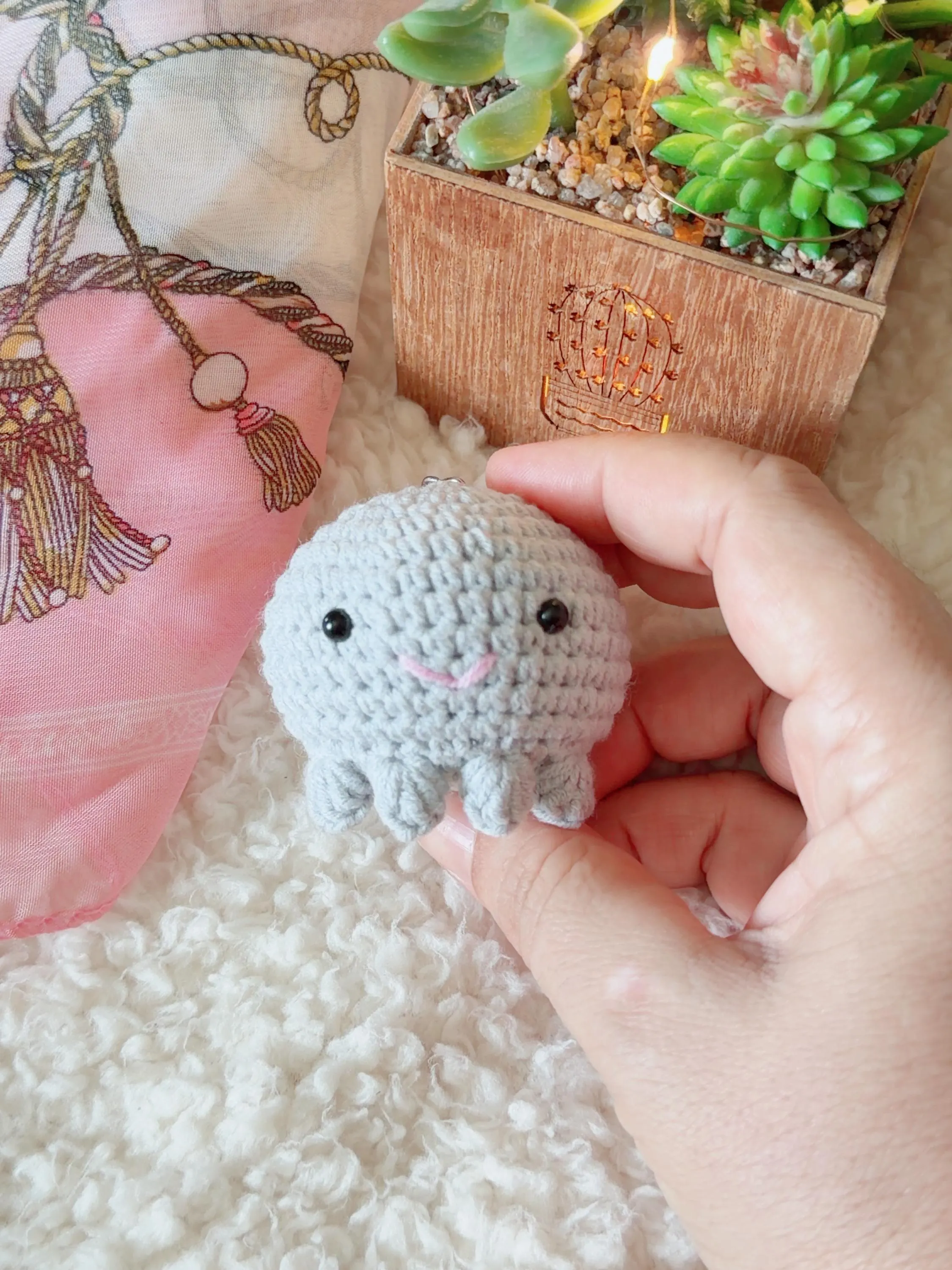 Crochet Octopus Amigurumi Keychain, product photo 20