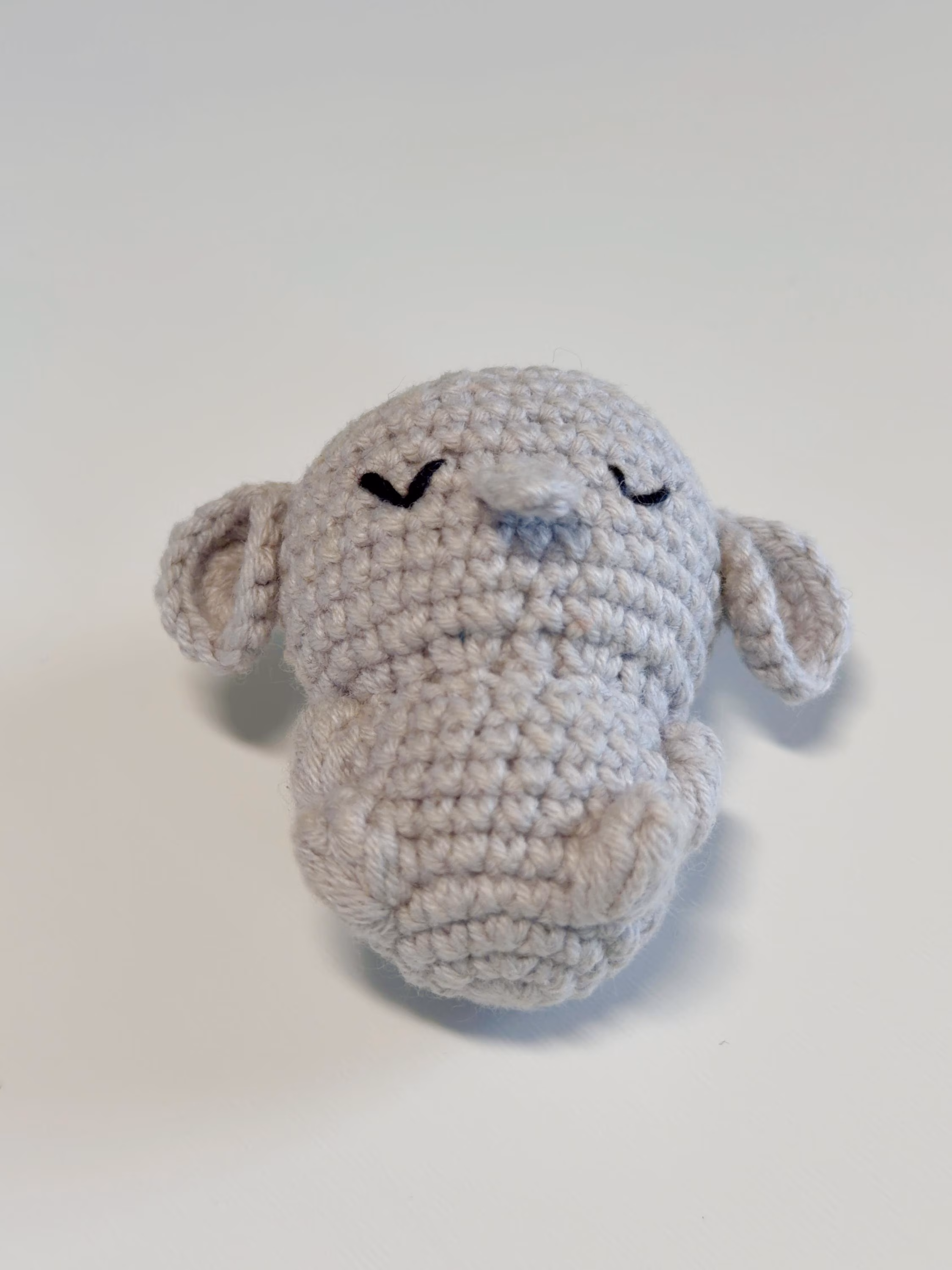 Handmade Crochet Elephant Keychain, product photo 6