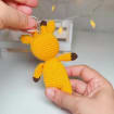 Handmade Crochet Giraffe Keychain, product photo 2