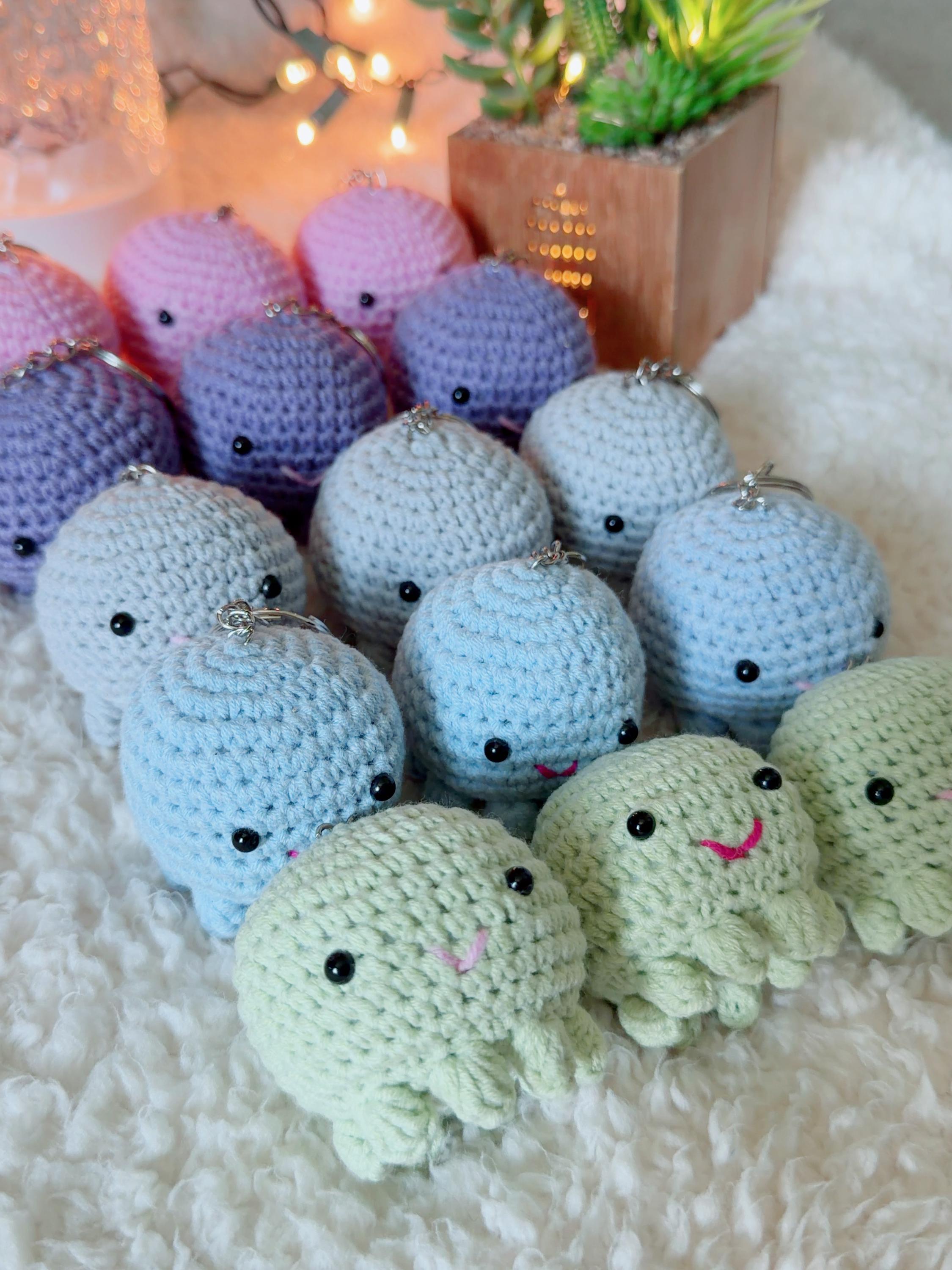 Crochet Octopus Amigurumi Keychain, product photo 15