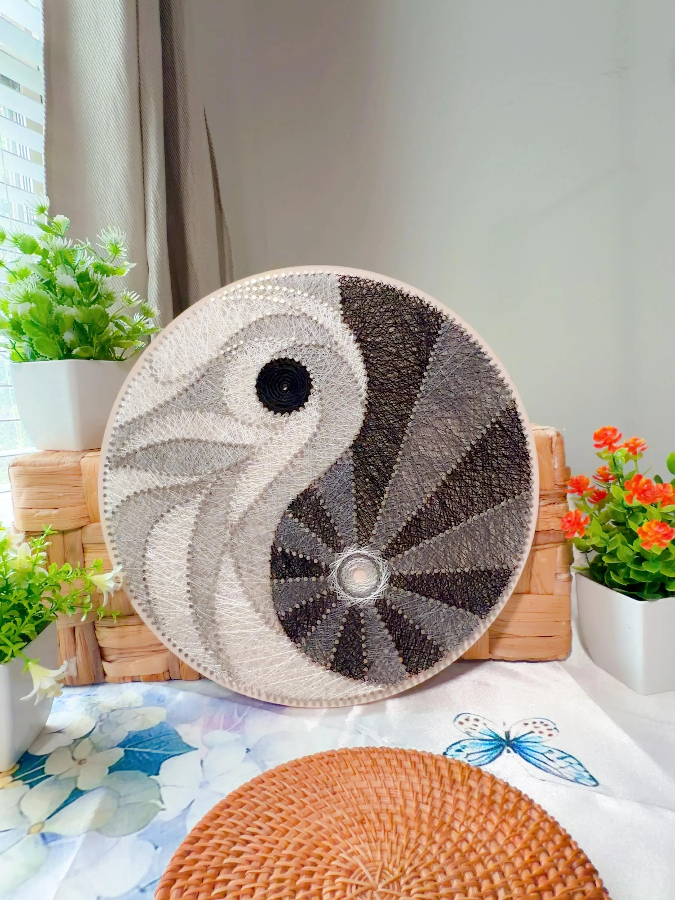 Handmade String Art- Yoga Studio Sign, product photo 11