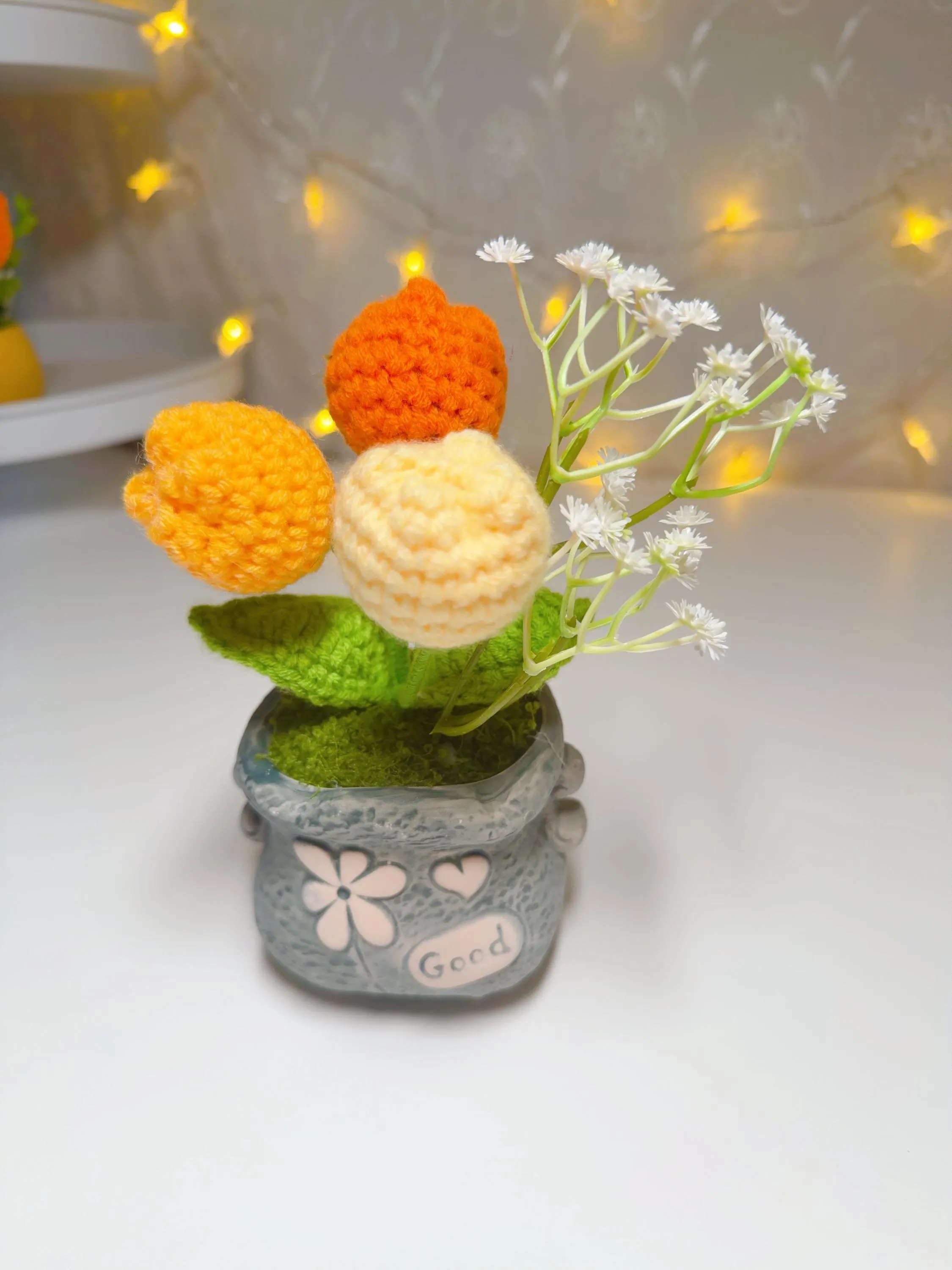 Crochet Potted Flower Decor, product photo 8