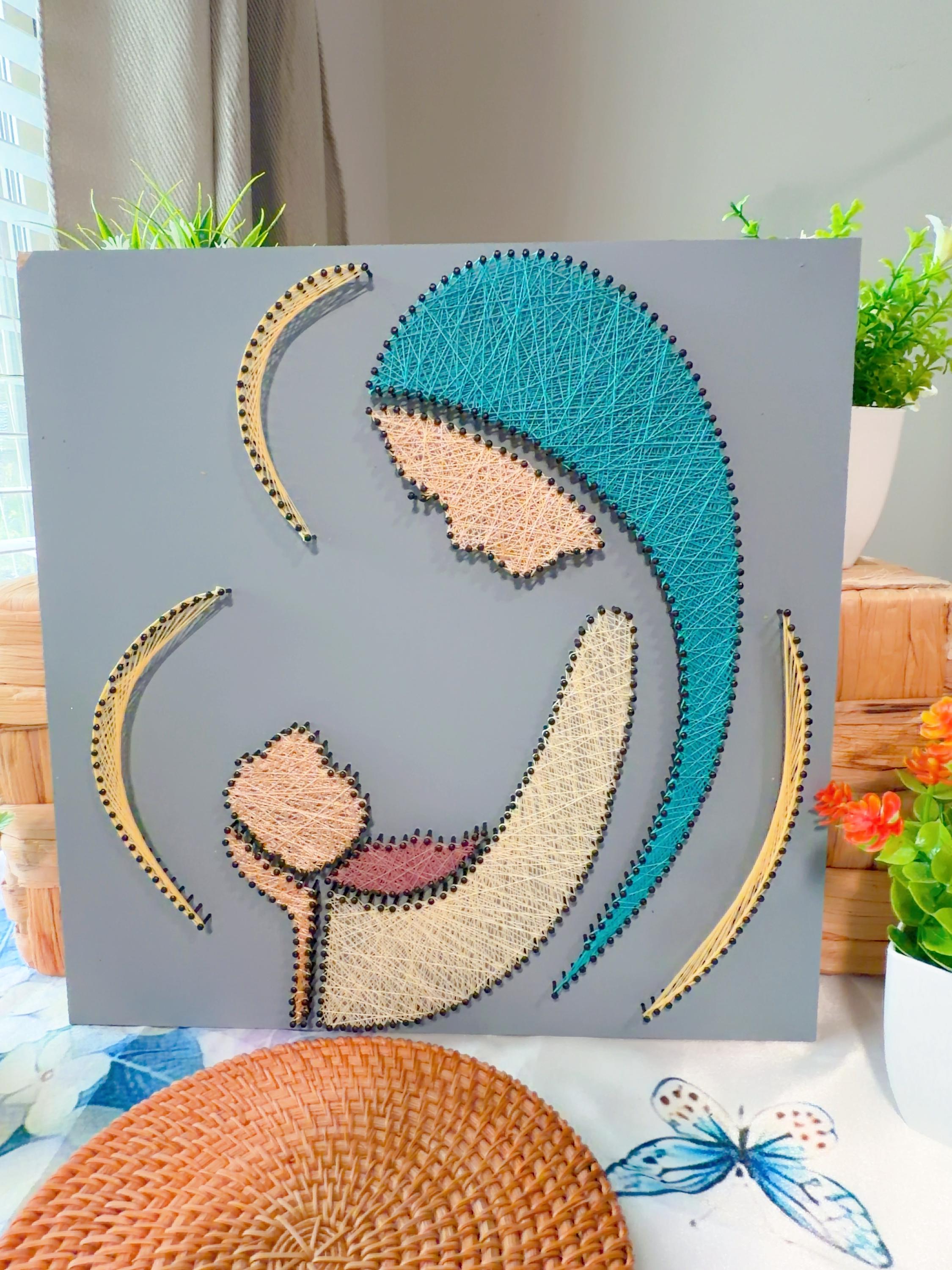 Handmade Holy Family String Art | Virgin Mary, product photo 3