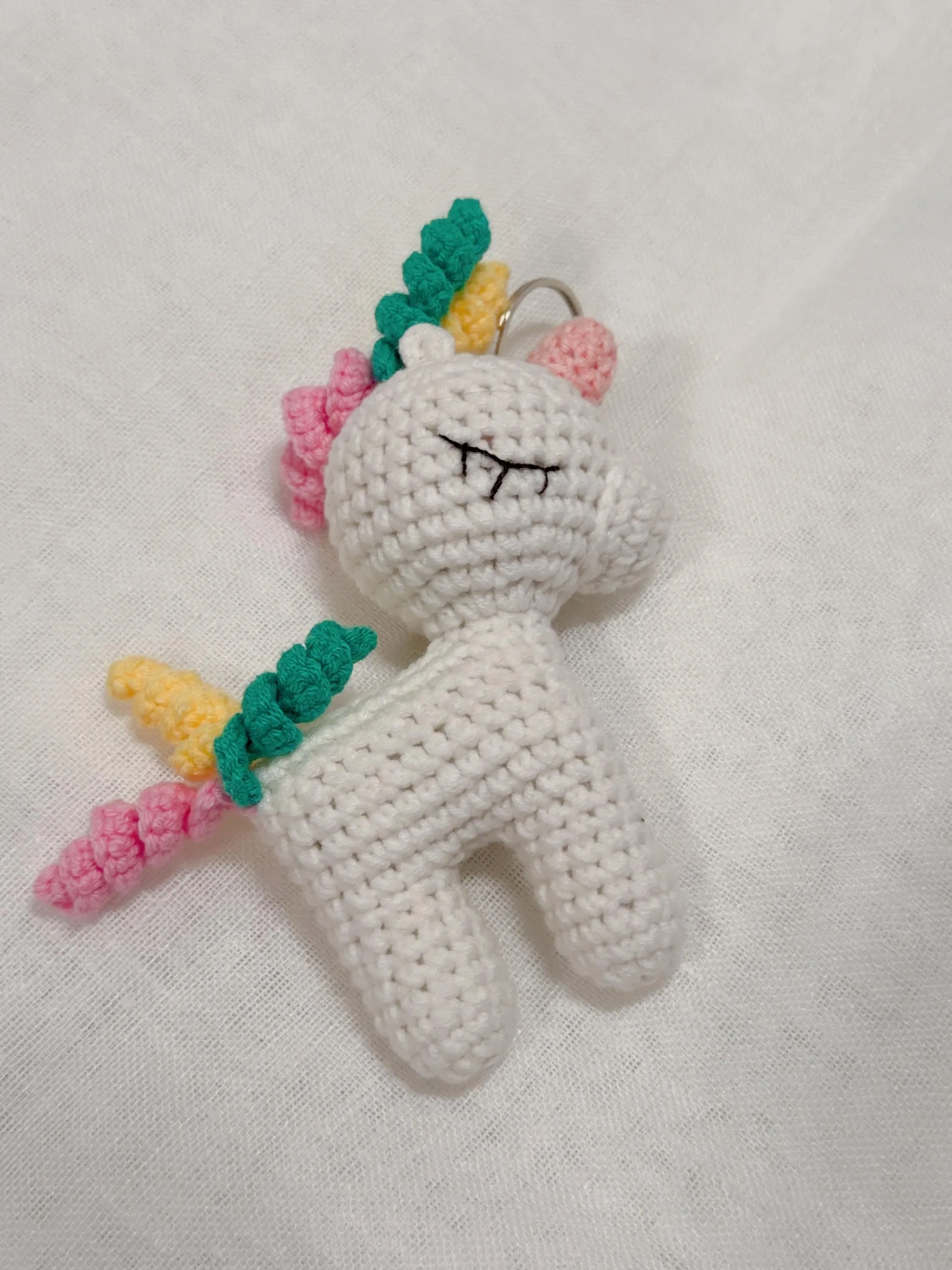Amigurumi Unicorn Keychain, product photo 4