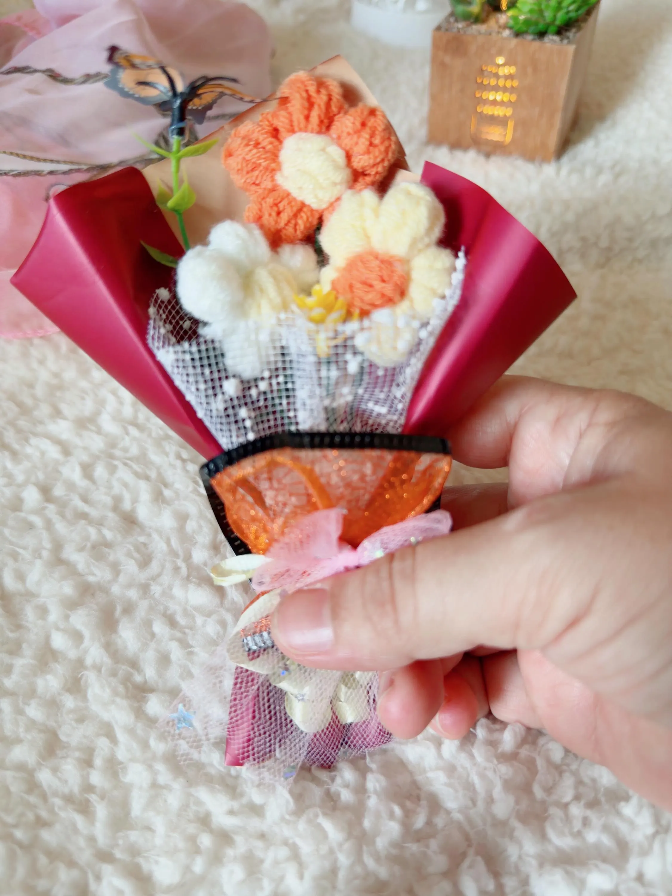 Mini Crochet Flower Bouquet, product photo 5