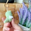 Cute Crochet Dragon Keychain, product photo 3