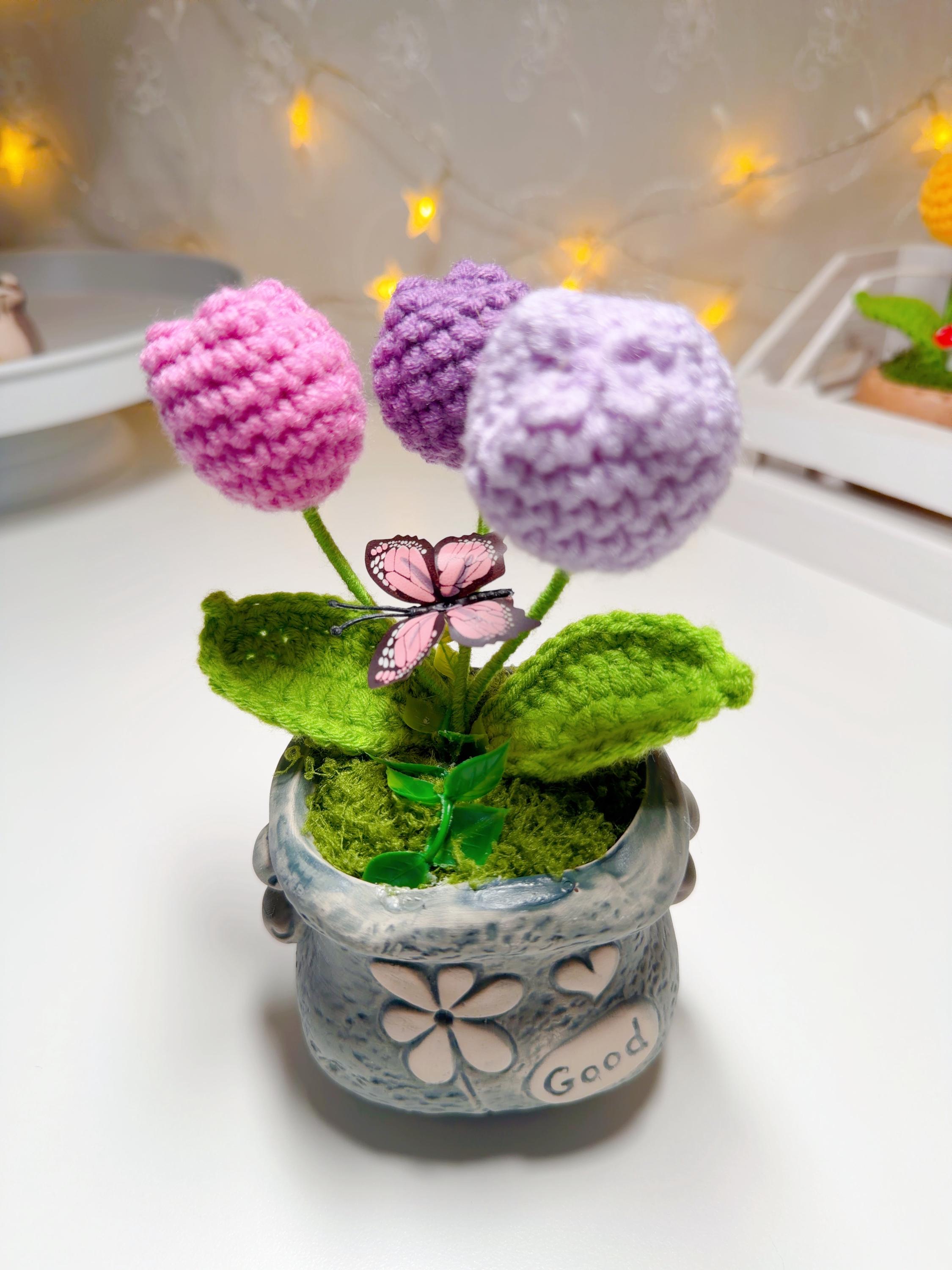 Purple Crochet Tulip Arrangement, product photo 11