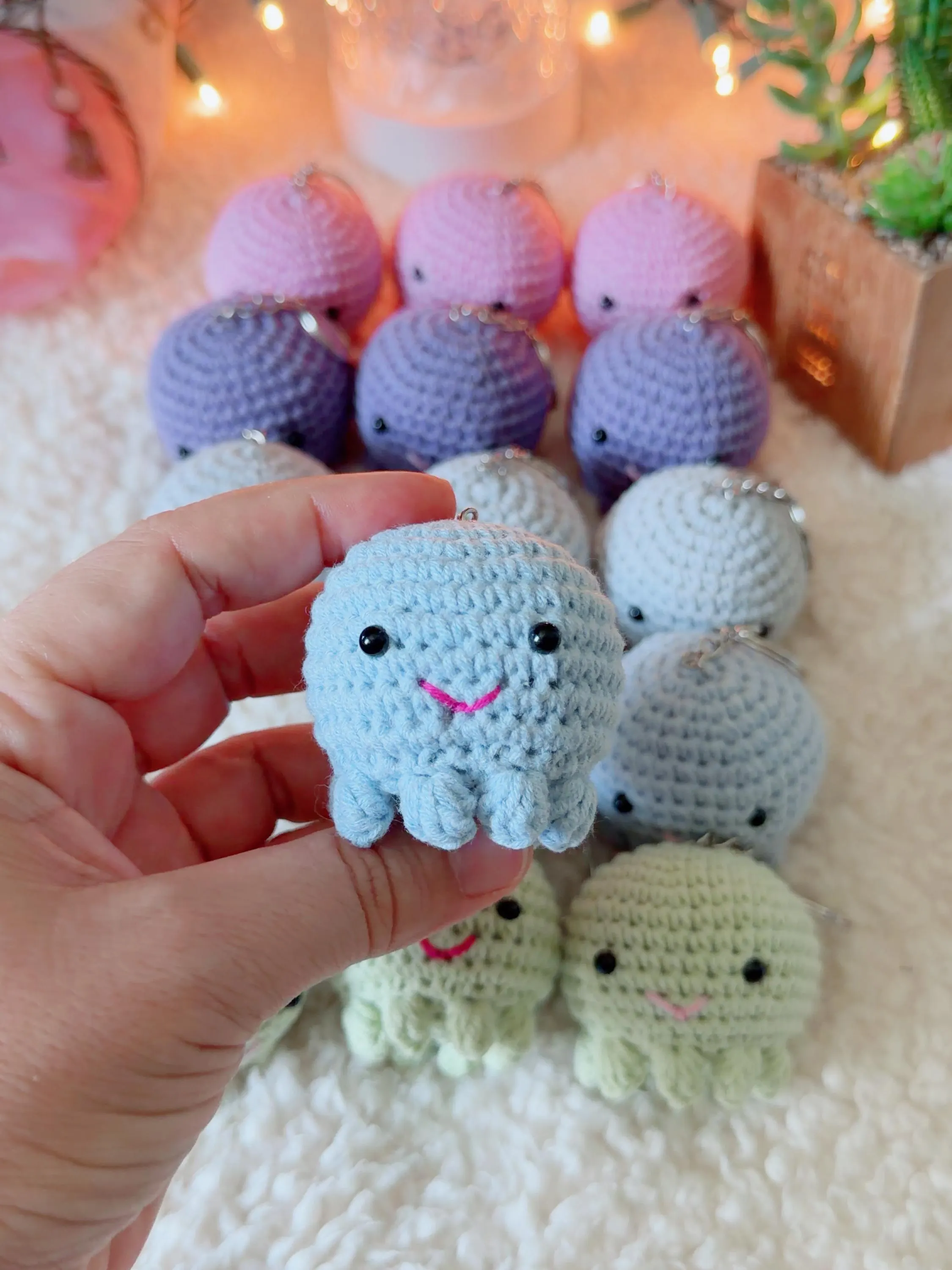 Crochet Octopus Amigurumi Keychain, product photo 11