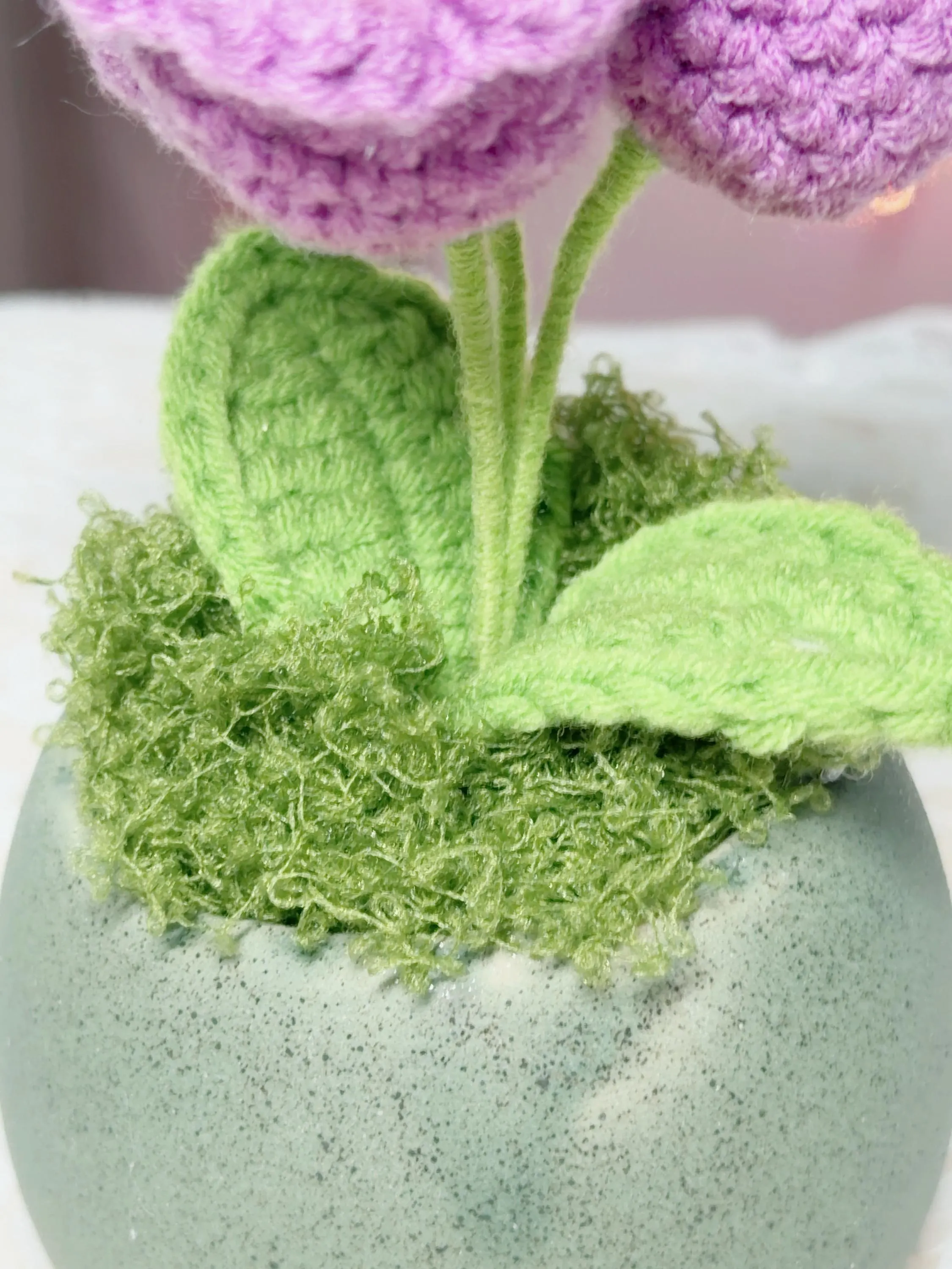 Crochet Daisy & Bell Flower Pot, product photo 15