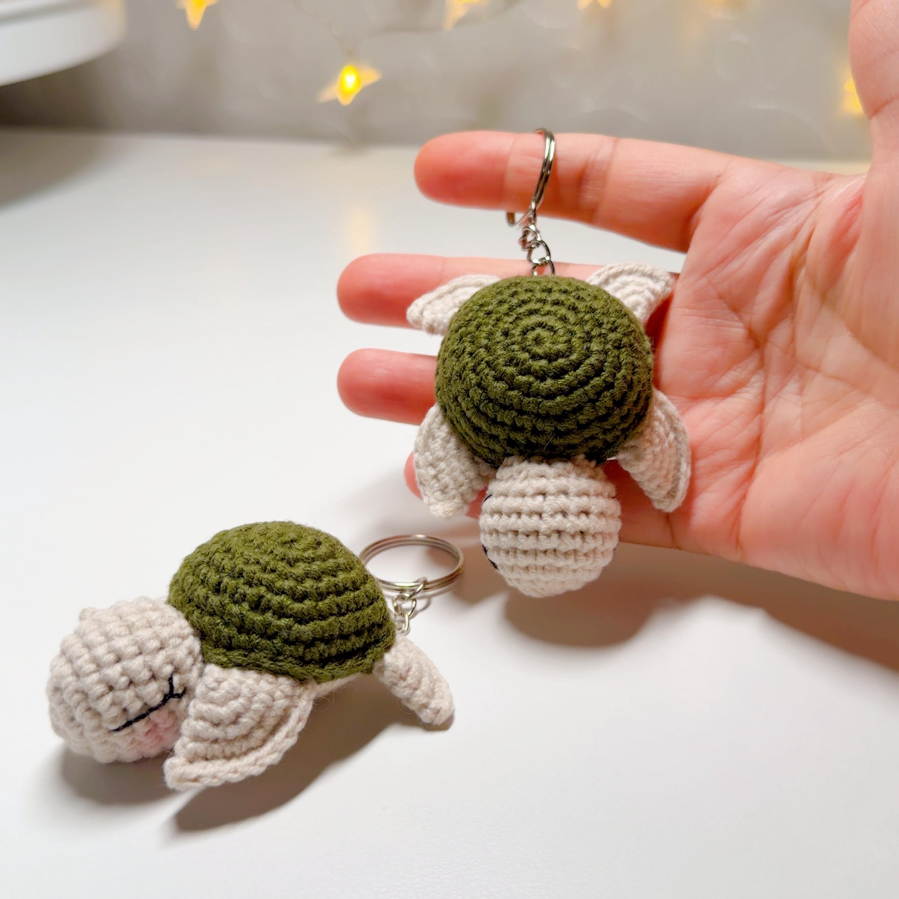 Crochet Turtle Keychain, product photo 5