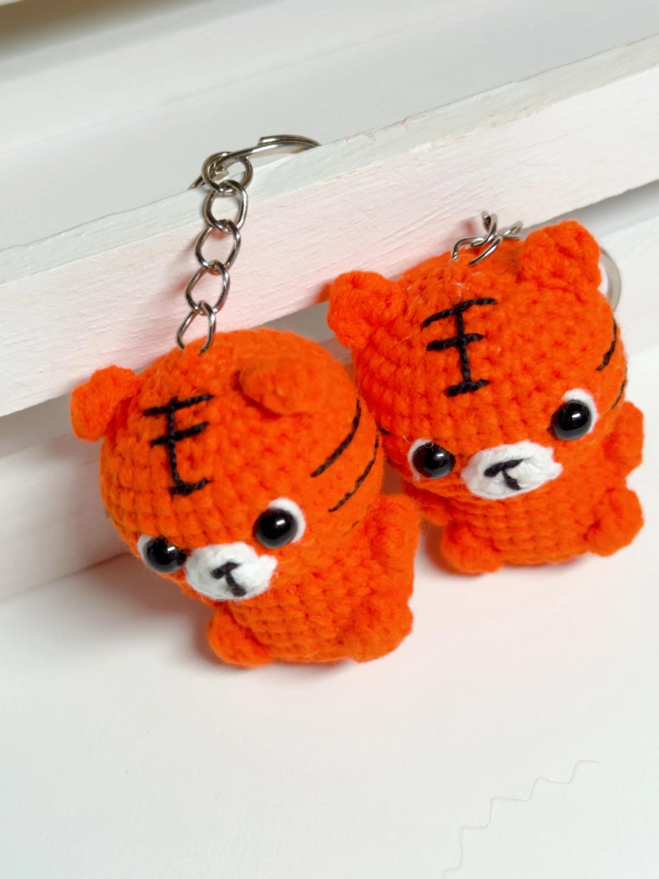 Crochet Baby Tiger Keychain, product photo 11