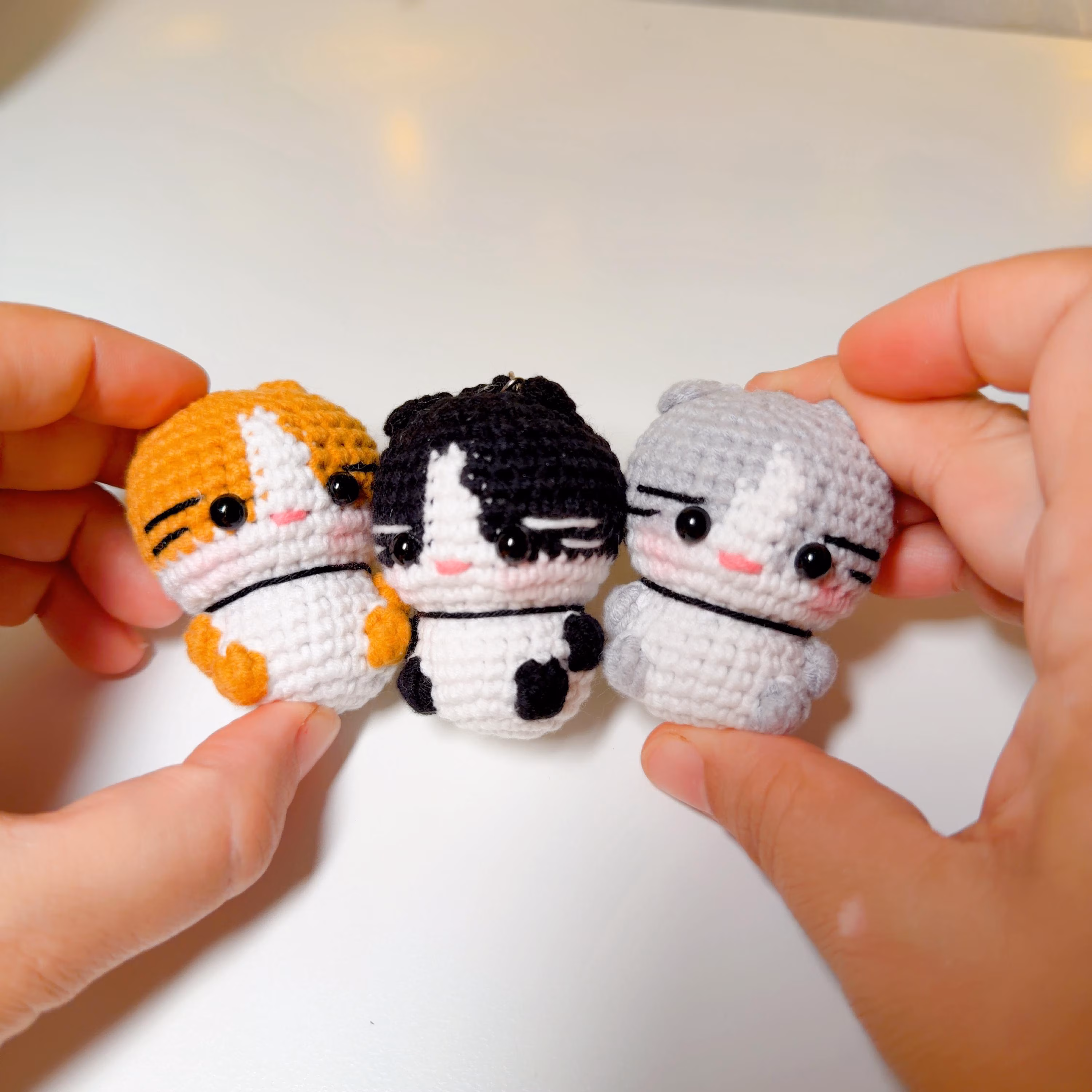 Crochet Cat Keychain, product photo 8