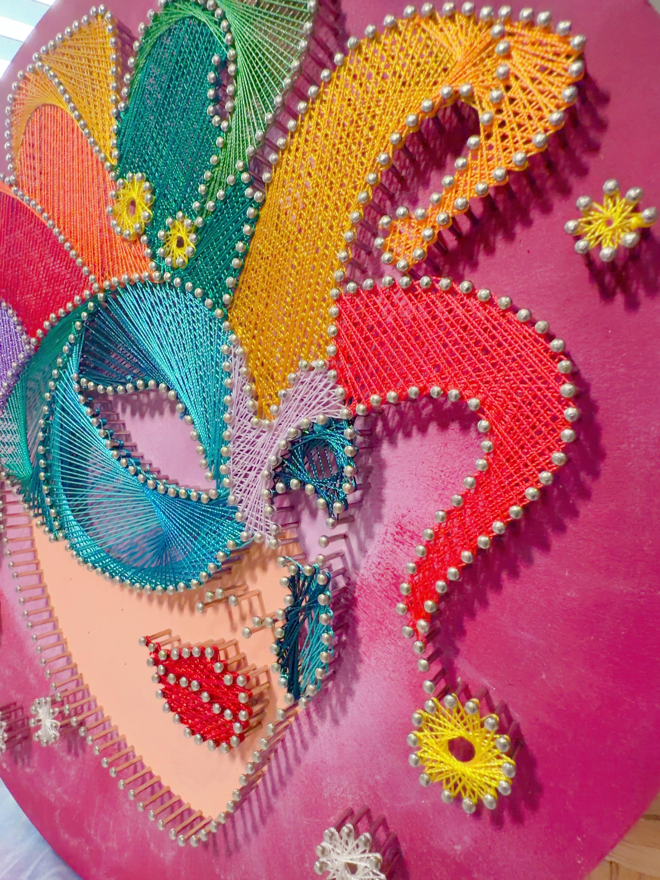 Mardi Gras Mask String Art, product photo 14