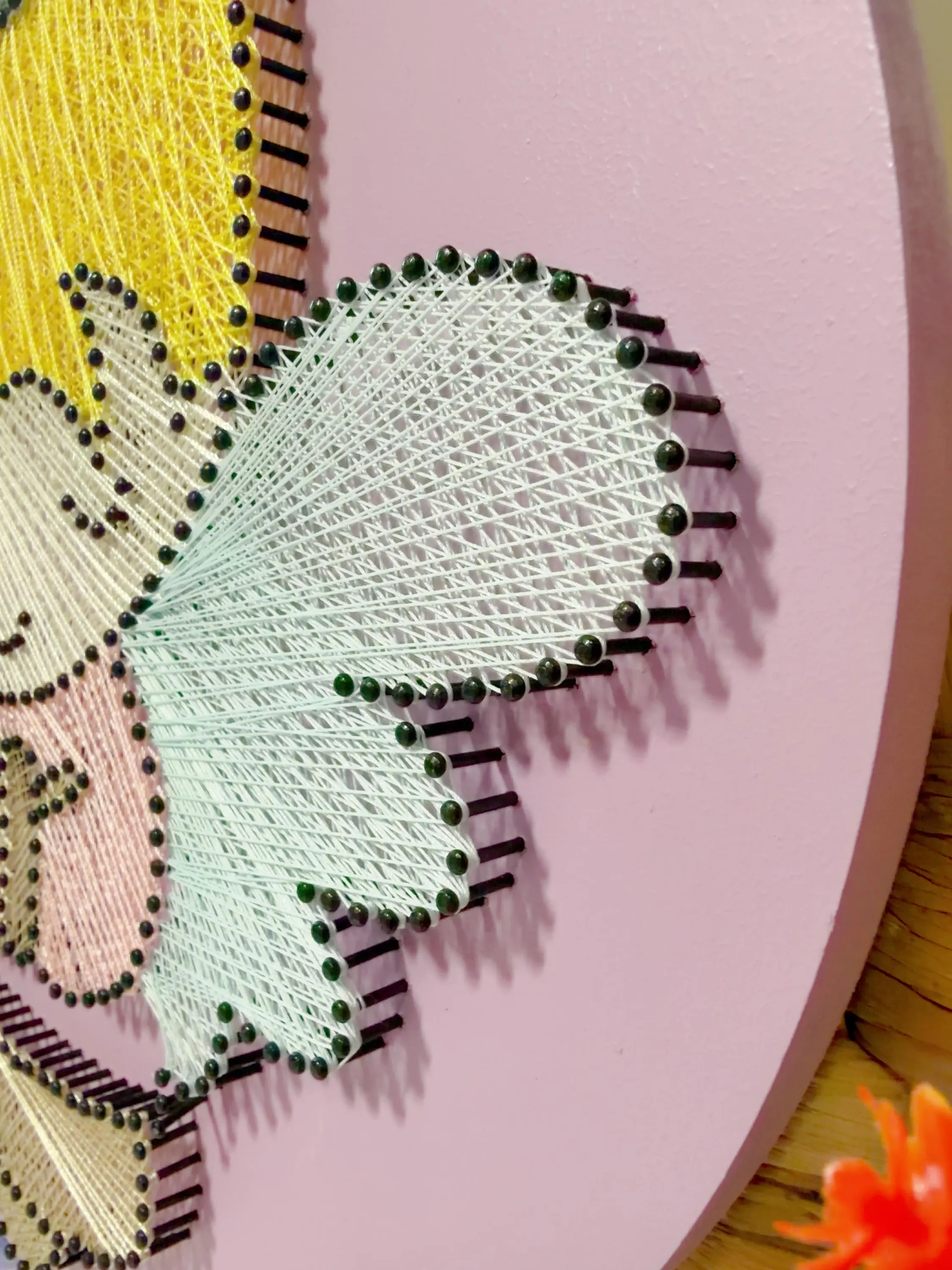 Handmade Baby Angel String Art, product photo 11