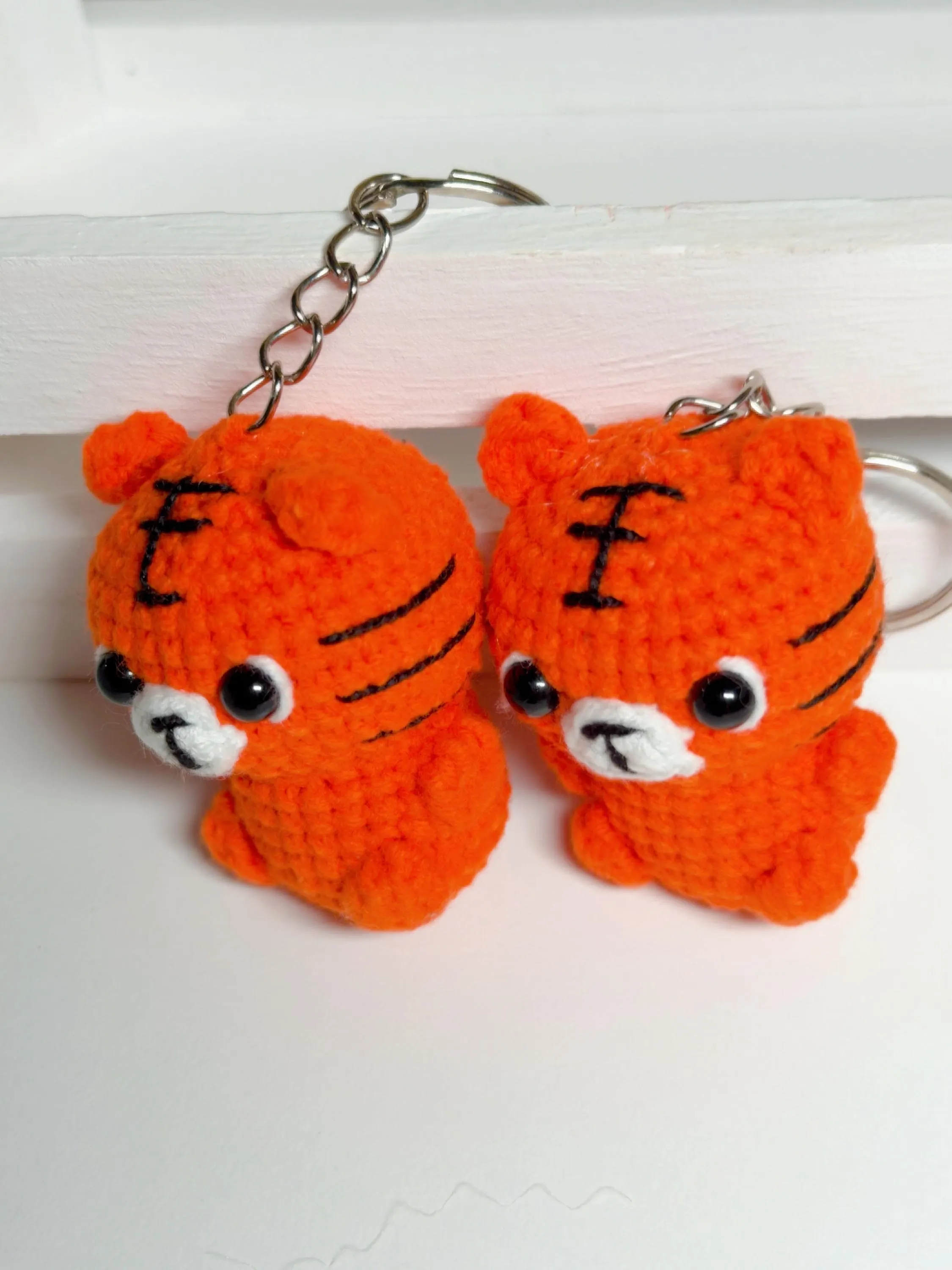 Crochet Baby Tiger Keychain, product photo 12