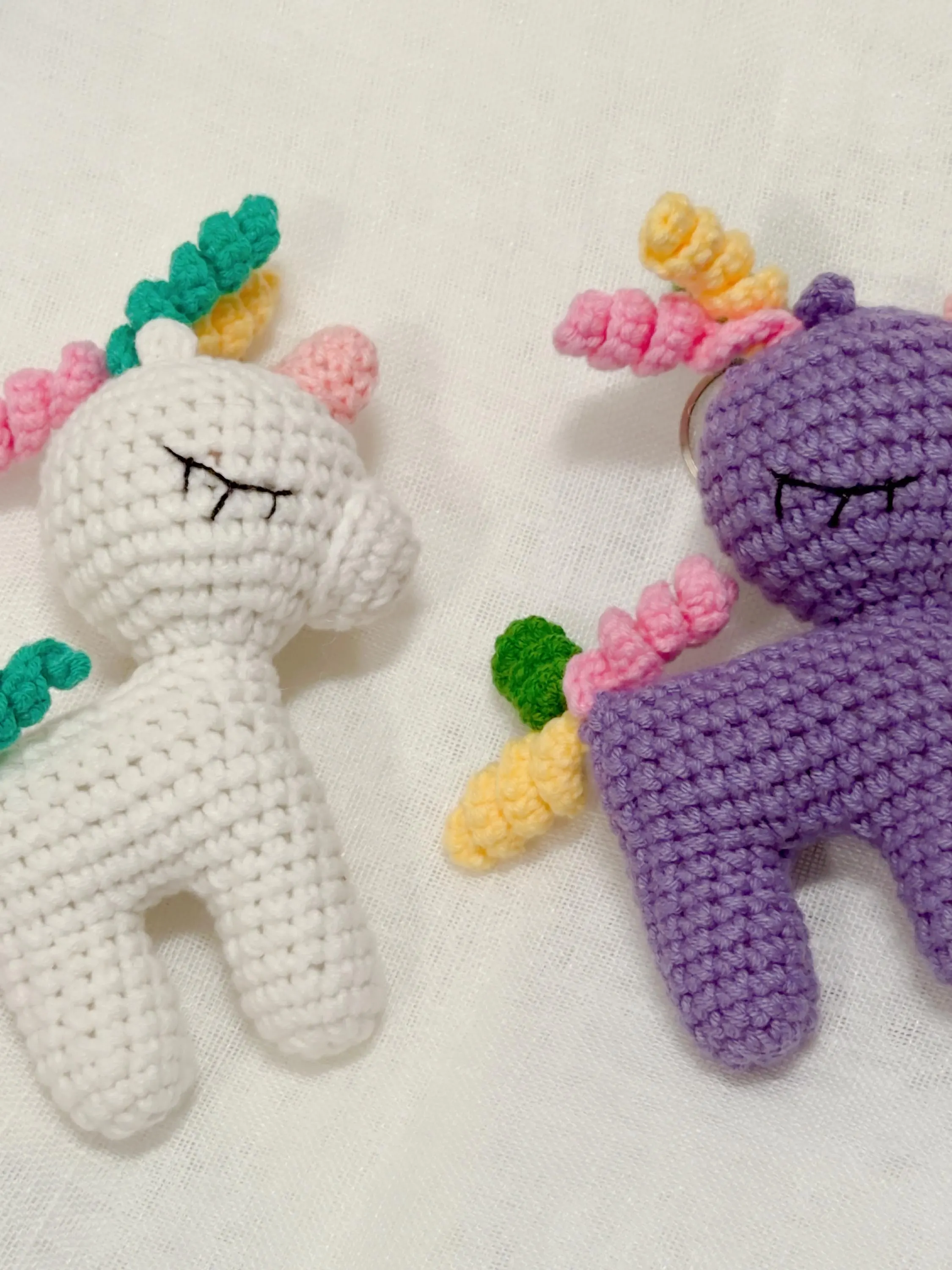 Amigurumi Unicorn Keychain, product photo 3