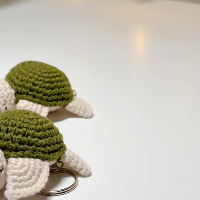 Crochet Turtle Keychain, product photo 12