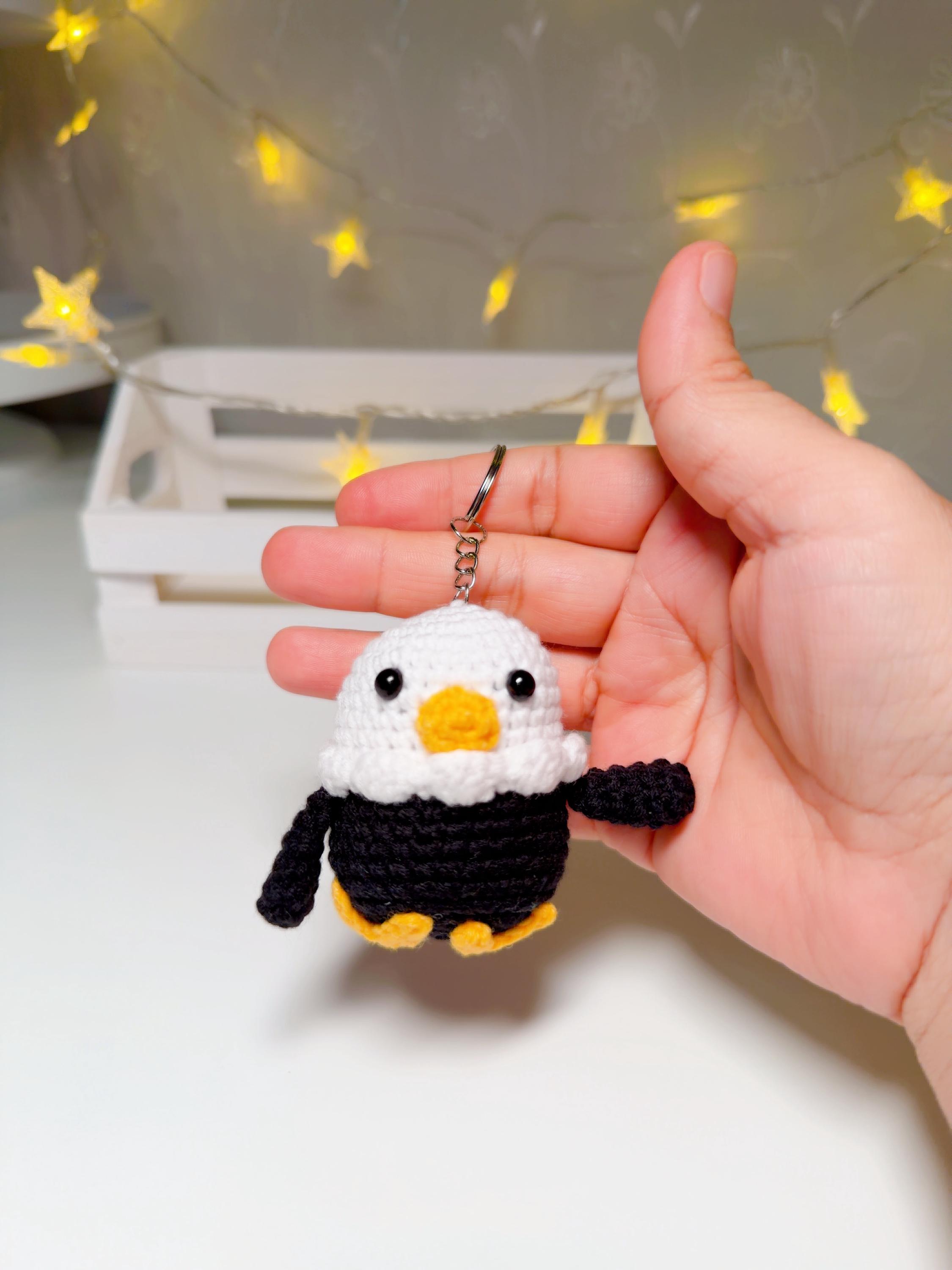 Crochet Eagle Keychain, product photo 9