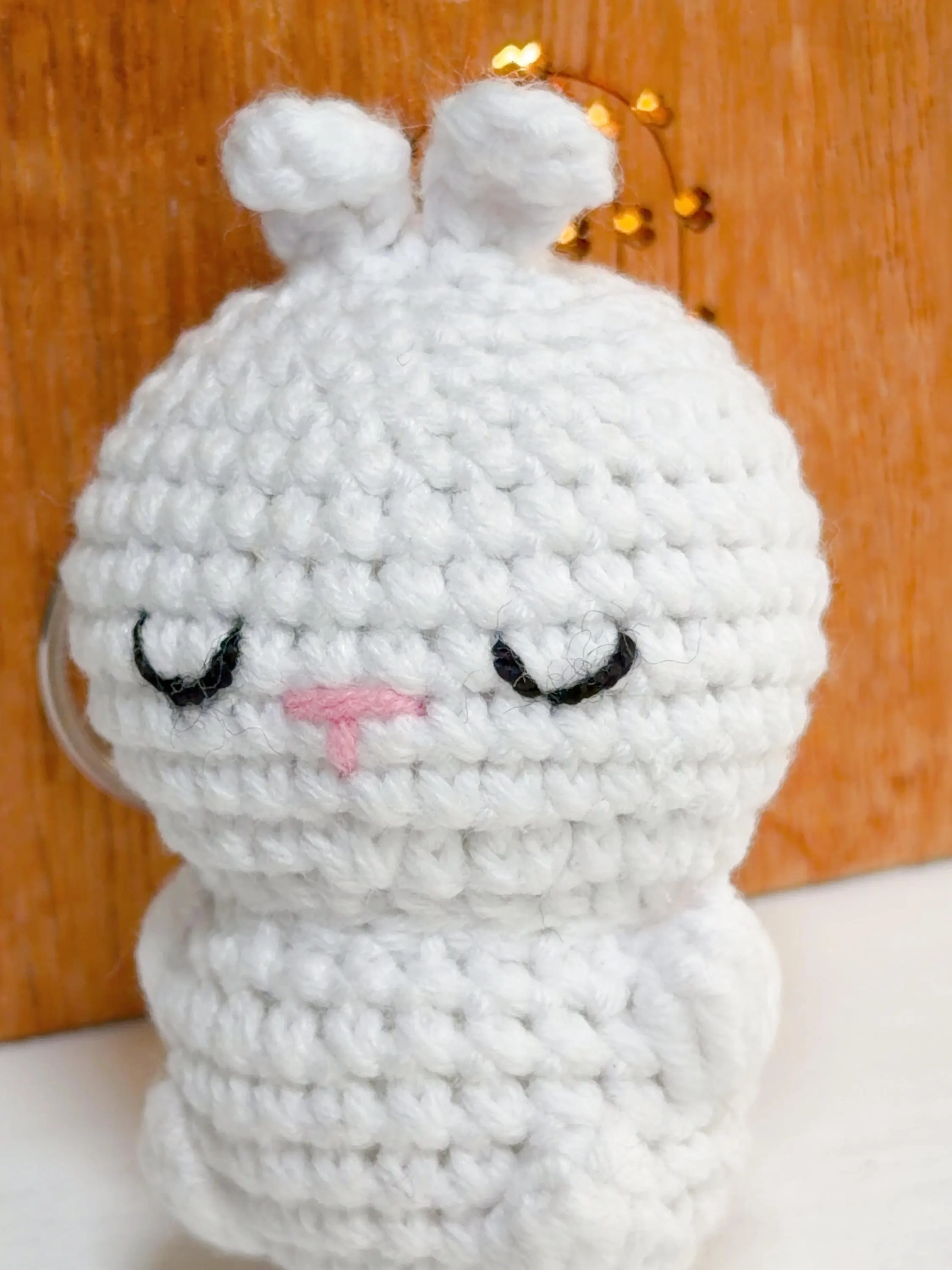 Crochet Bunny Keychain, product photo 5