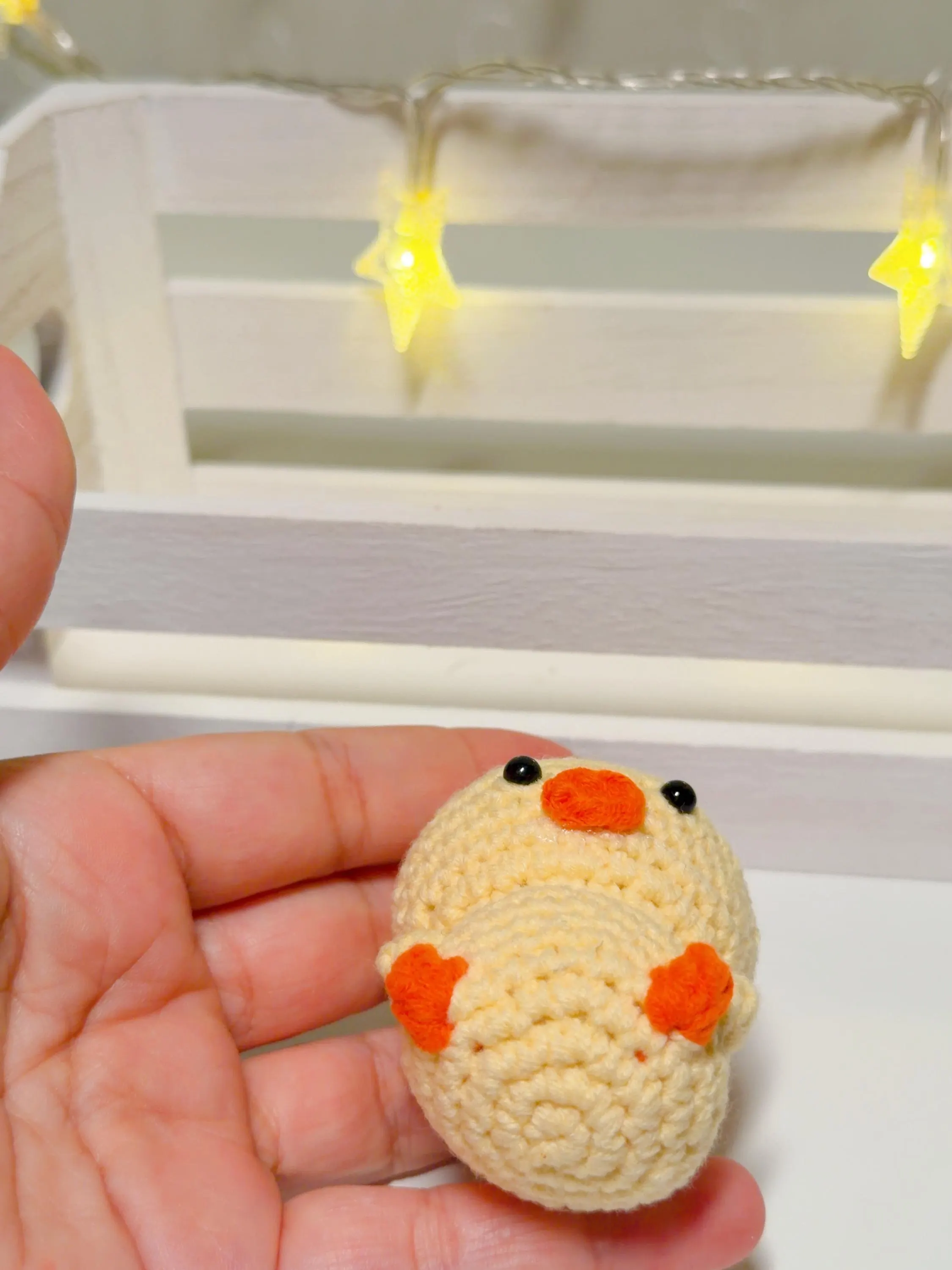 Handmade Amigurumi Duck Keychain, product photo 10