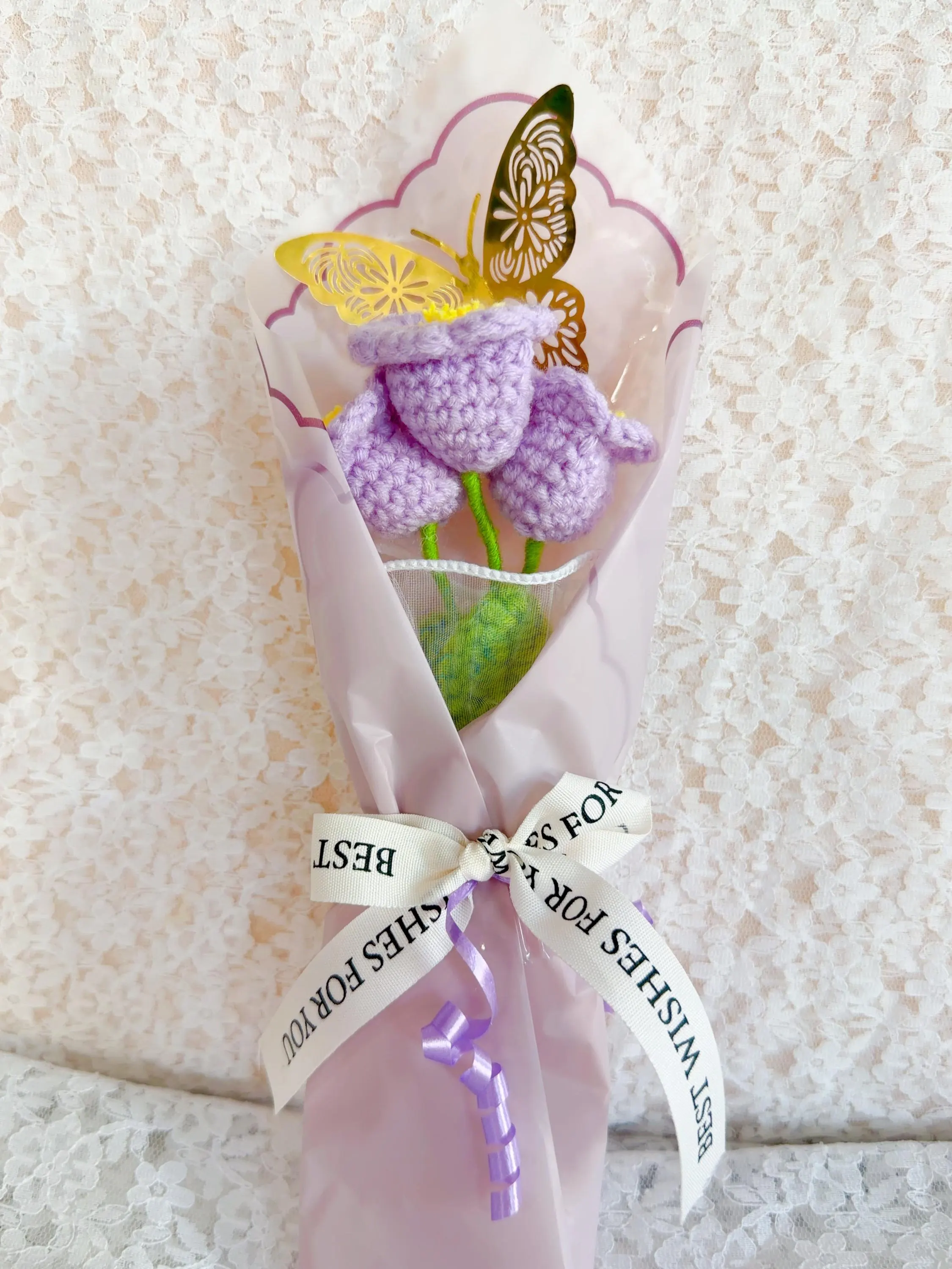 Crochet Lily of the Valley Bouquet, product photo 1