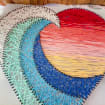 Sunset Wave Heart String Art, product photo 6