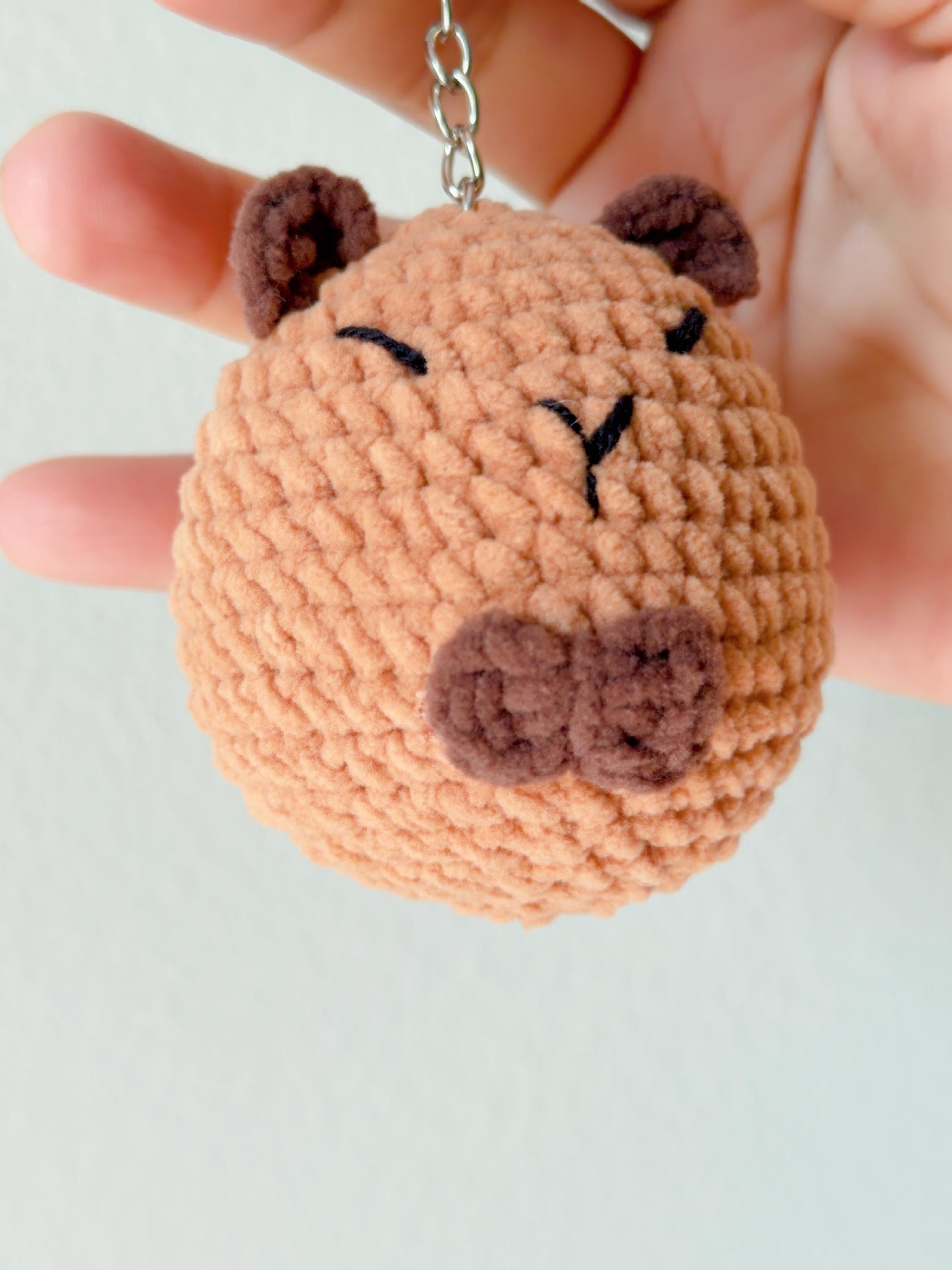 Crochet Capybara Keychain, product photo 15