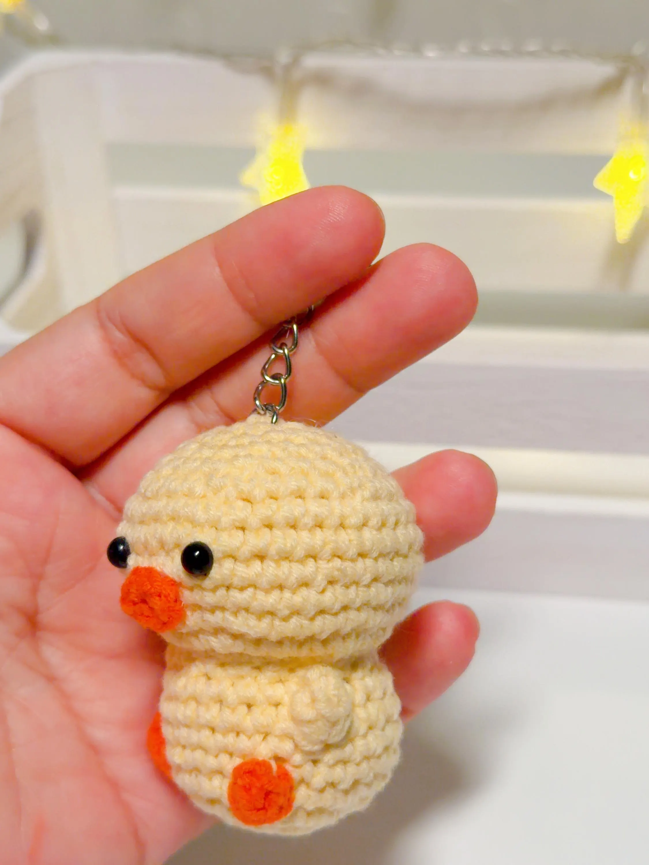 Handmade Amigurumi Duck Keychain, product photo 11