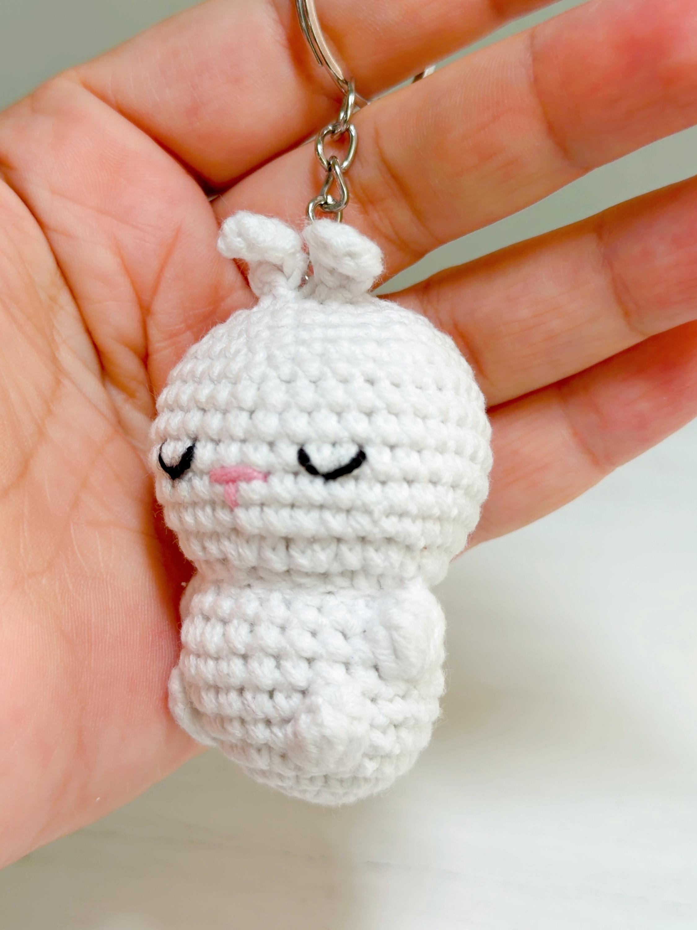 Crochet Bunny Keychain, product photo 7