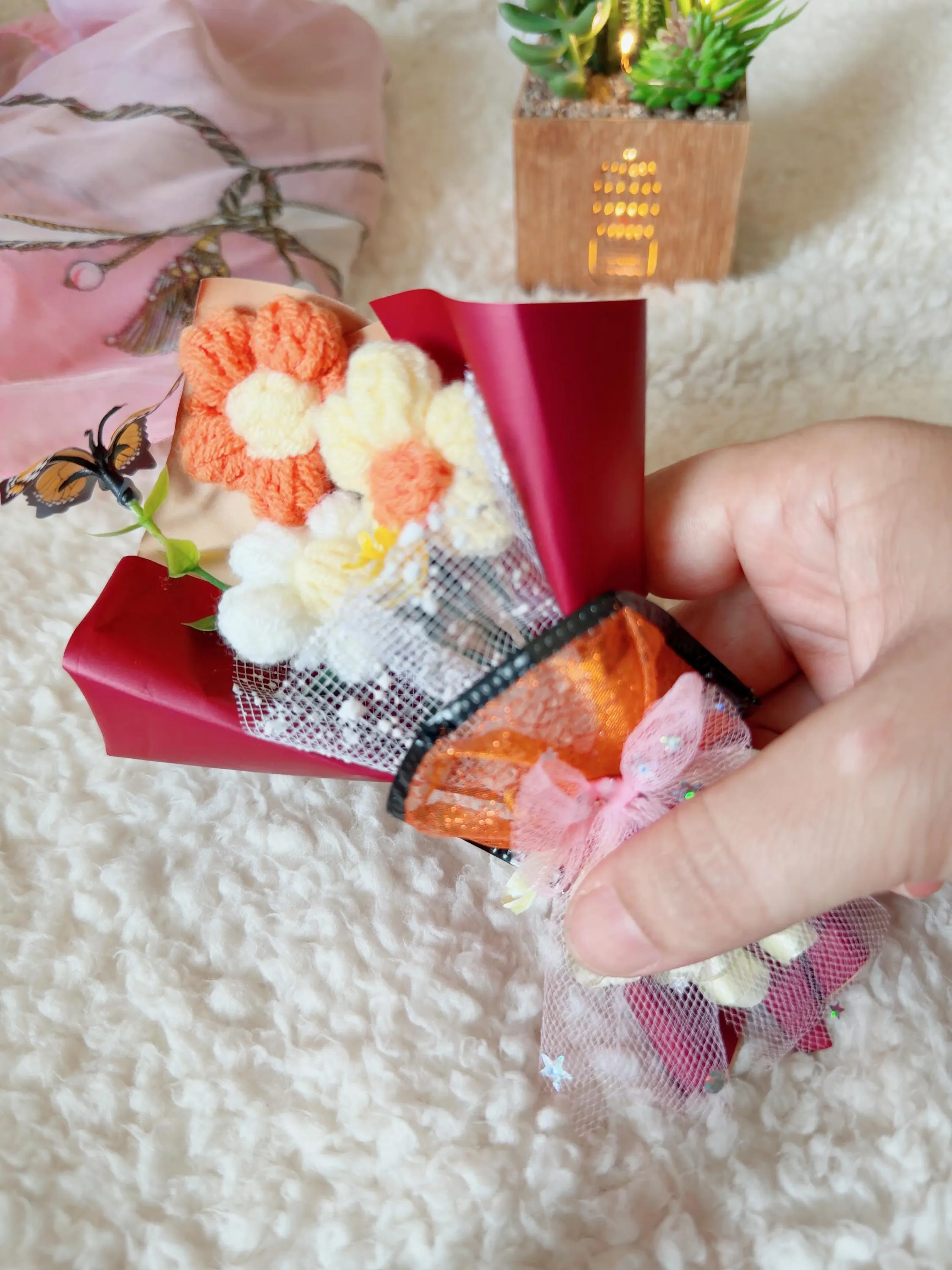 Mini Crochet Flower Bouquet, product photo 10